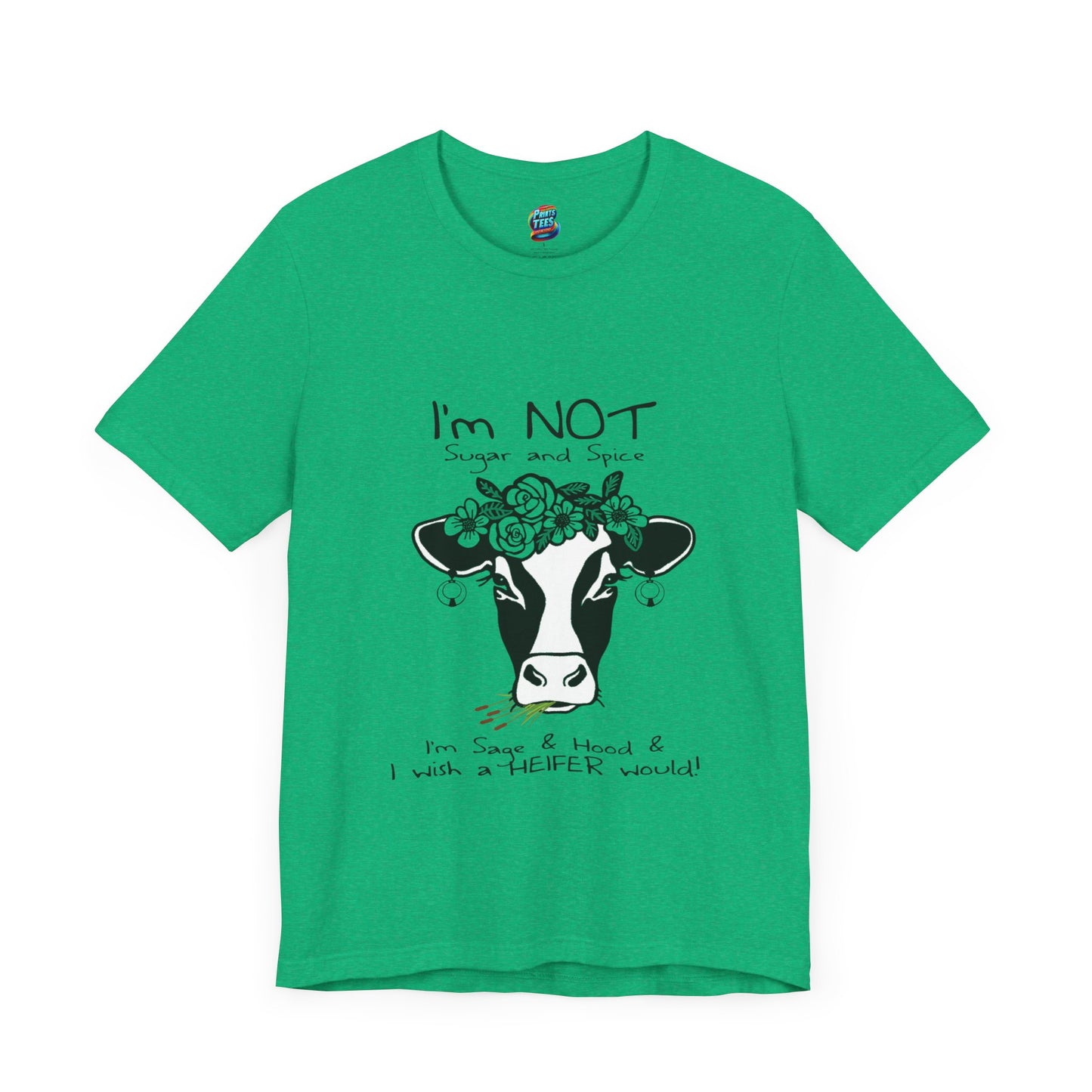 Sage and Hood-Jersey Knit T-Shirt