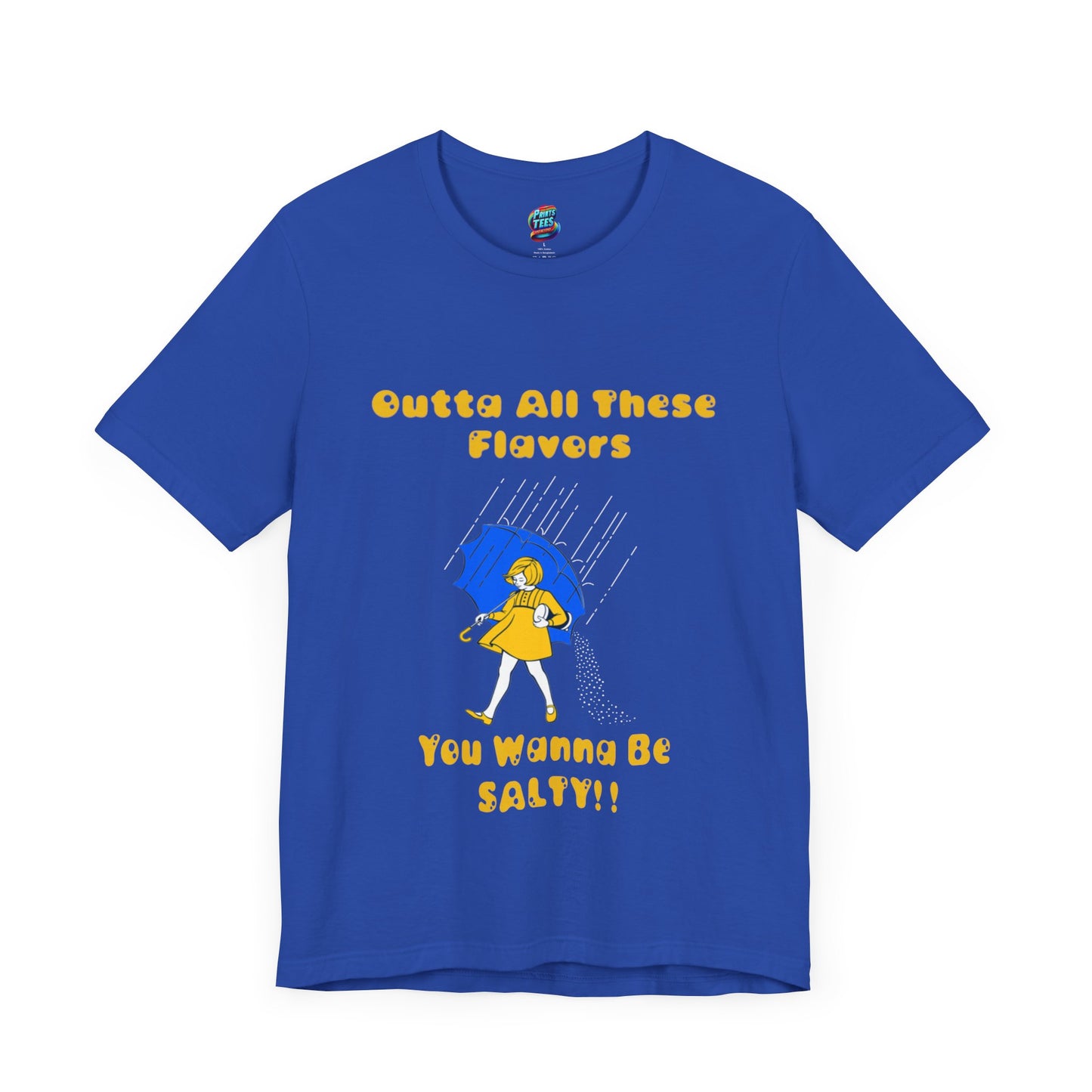 Salty-White Girl-Jersey Knit T-Shirt