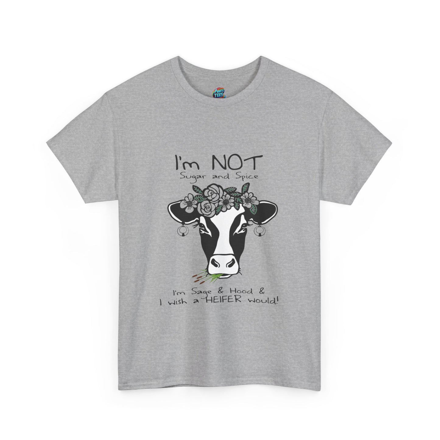 Sage and Hood-Heavy Cotton Classic Tee