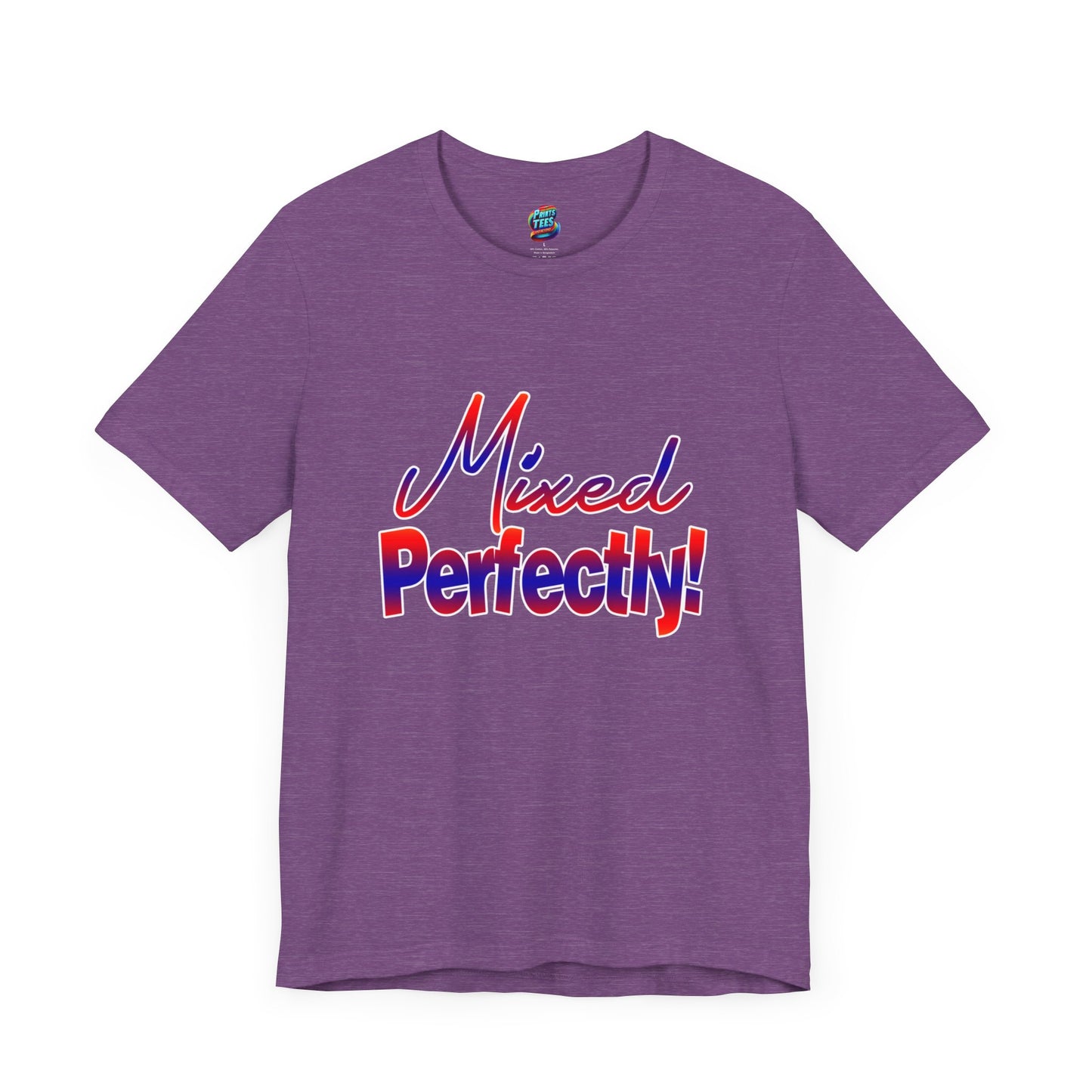 Mixed Perfectly-Jersey Knit T-Shirt