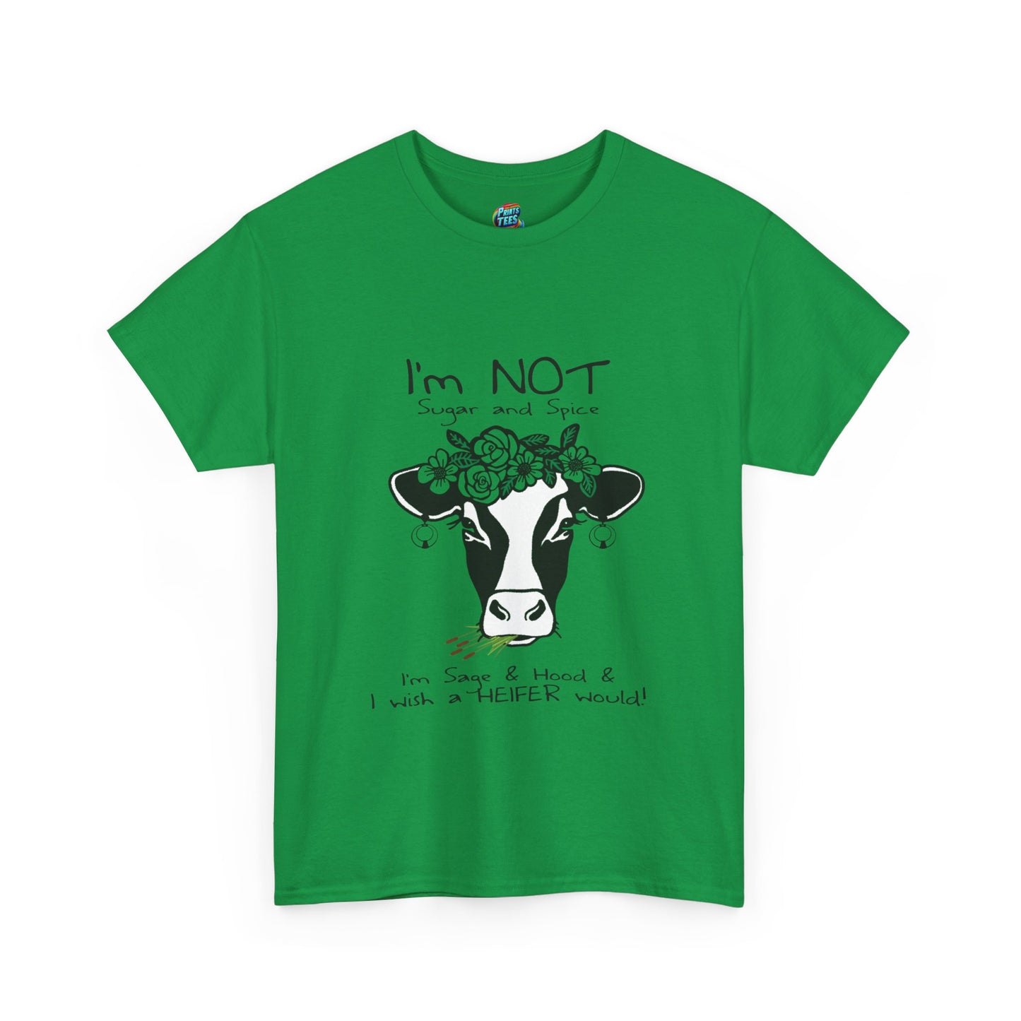 Sage and Hood-Heavy Cotton Classic Tee