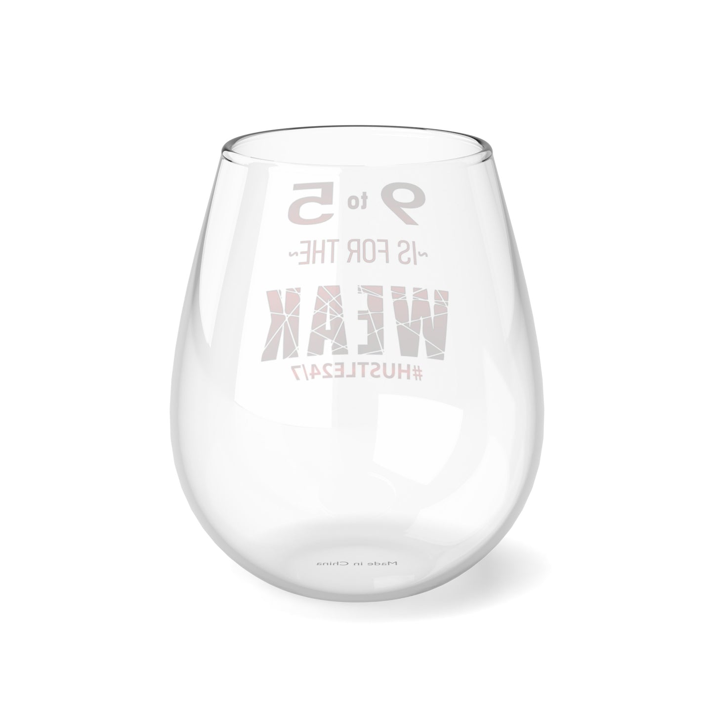 9 to 5-Stemless Wine Glass, 11.75oz