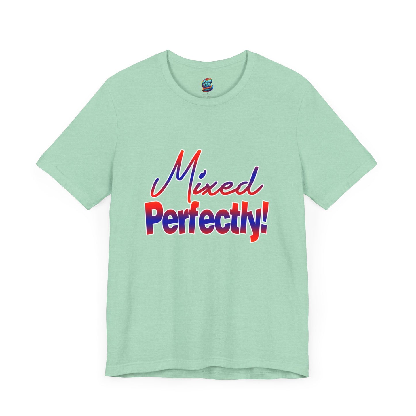 Mixed Perfectly-Jersey Knit T-Shirt