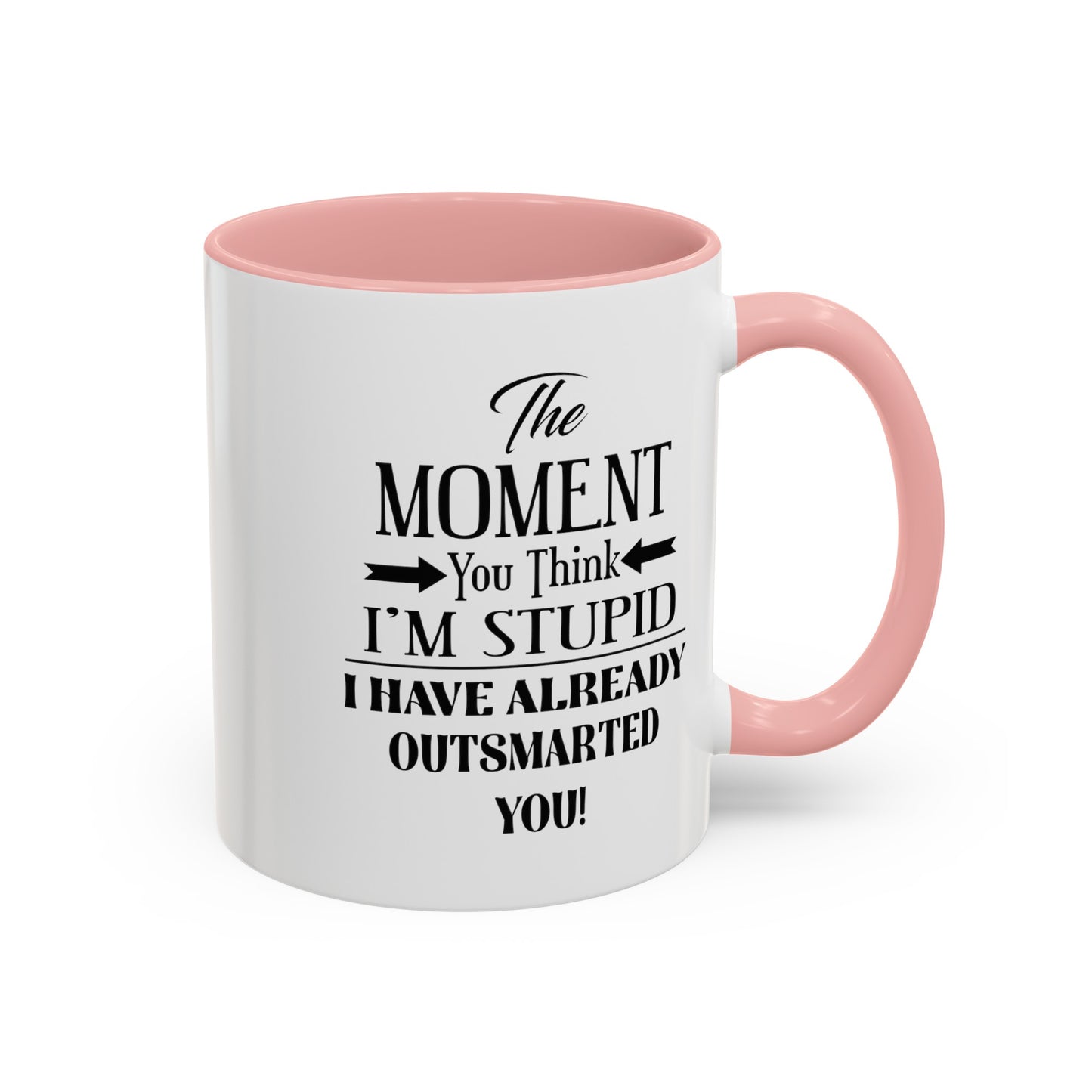Outsmarted-Accent Coffee Mug (11, 15oz)