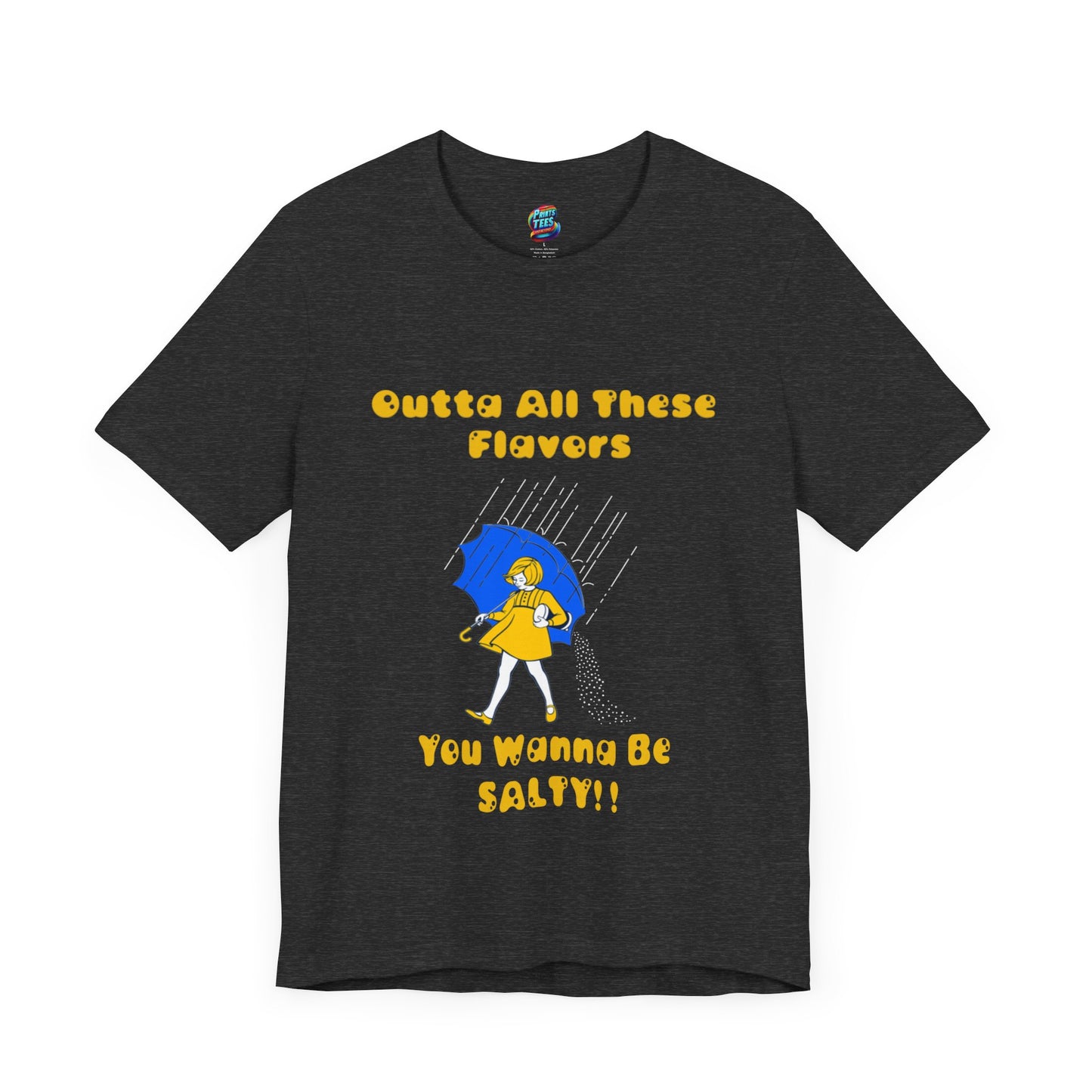 Salty-White Girl-Jersey Knit T-Shirt