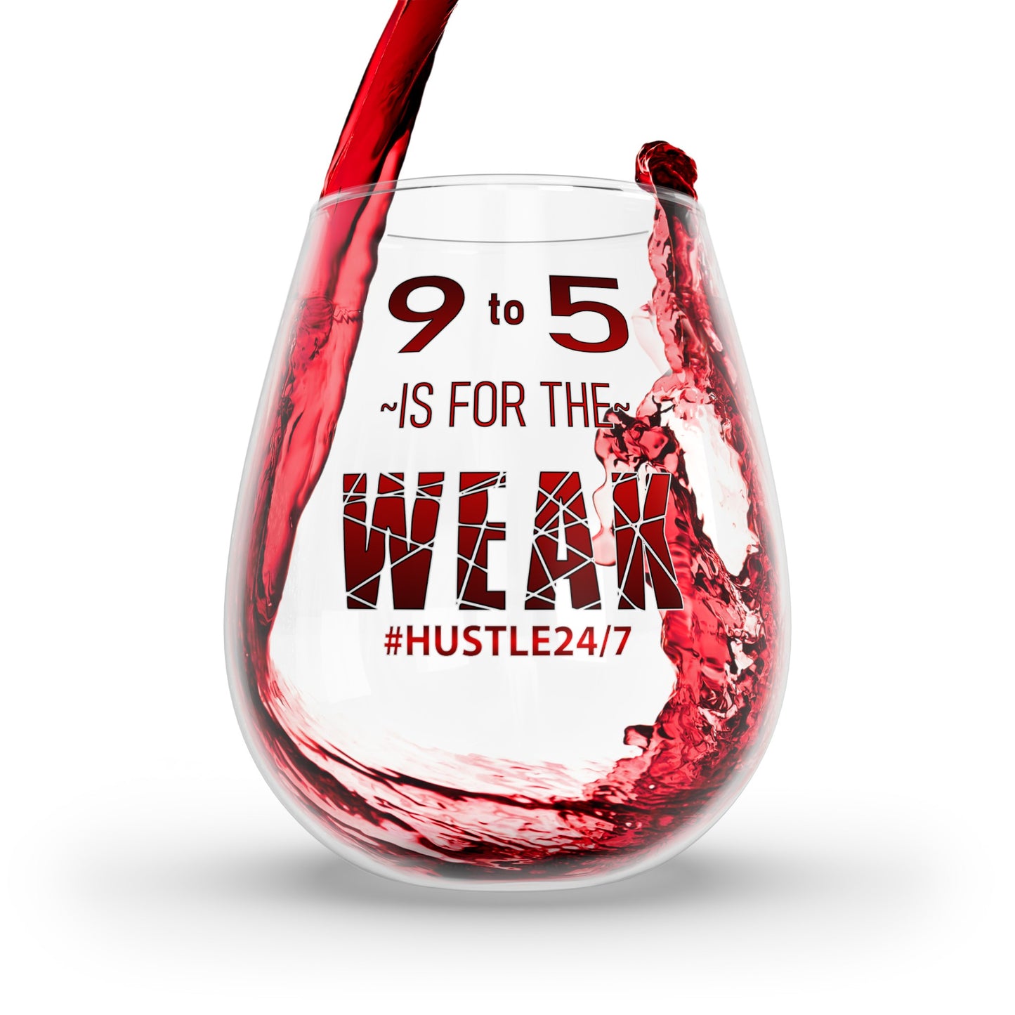 9 to 5-Stemless Wine Glass, 11.75oz