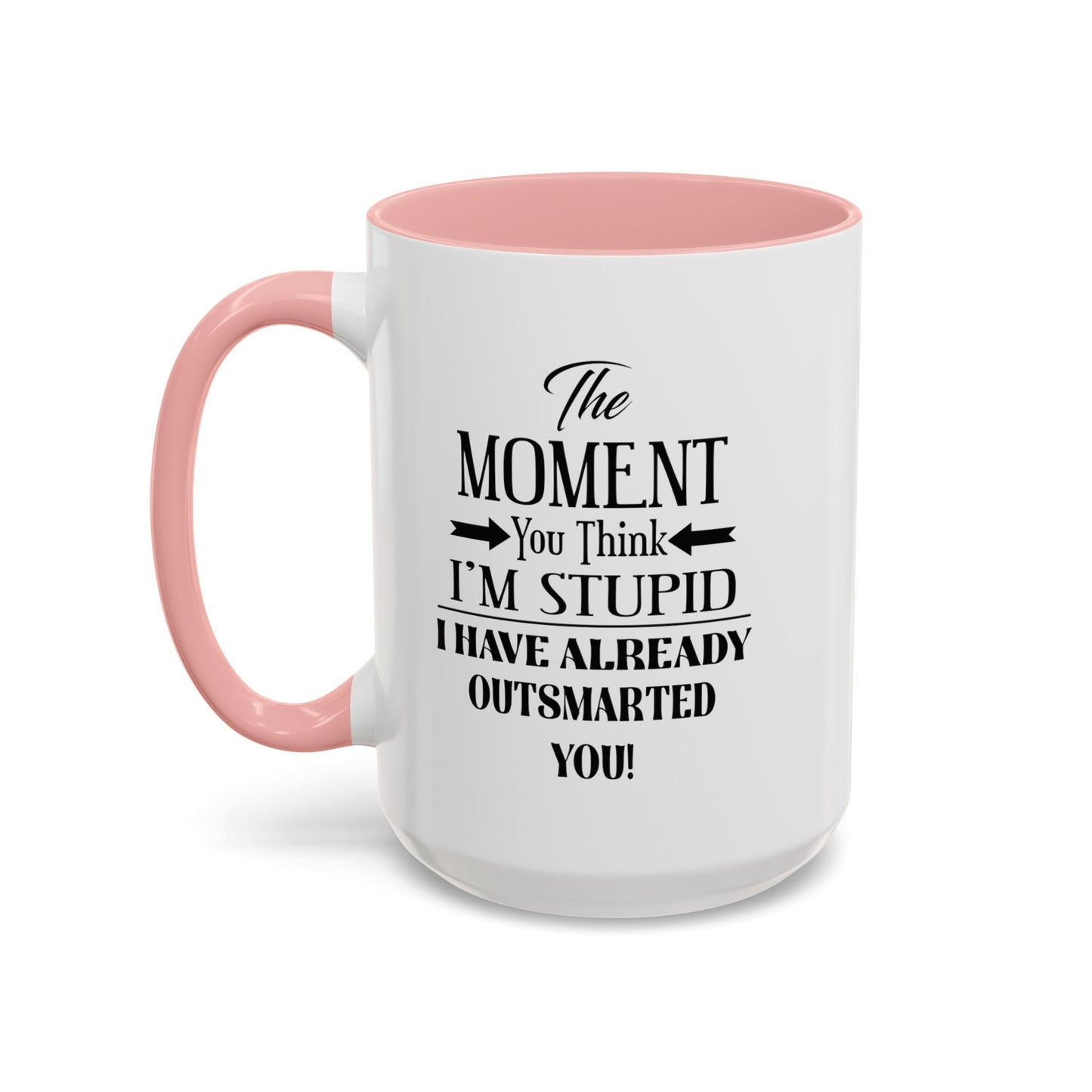 Outsmarted-Accent Coffee Mug (11, 15oz)