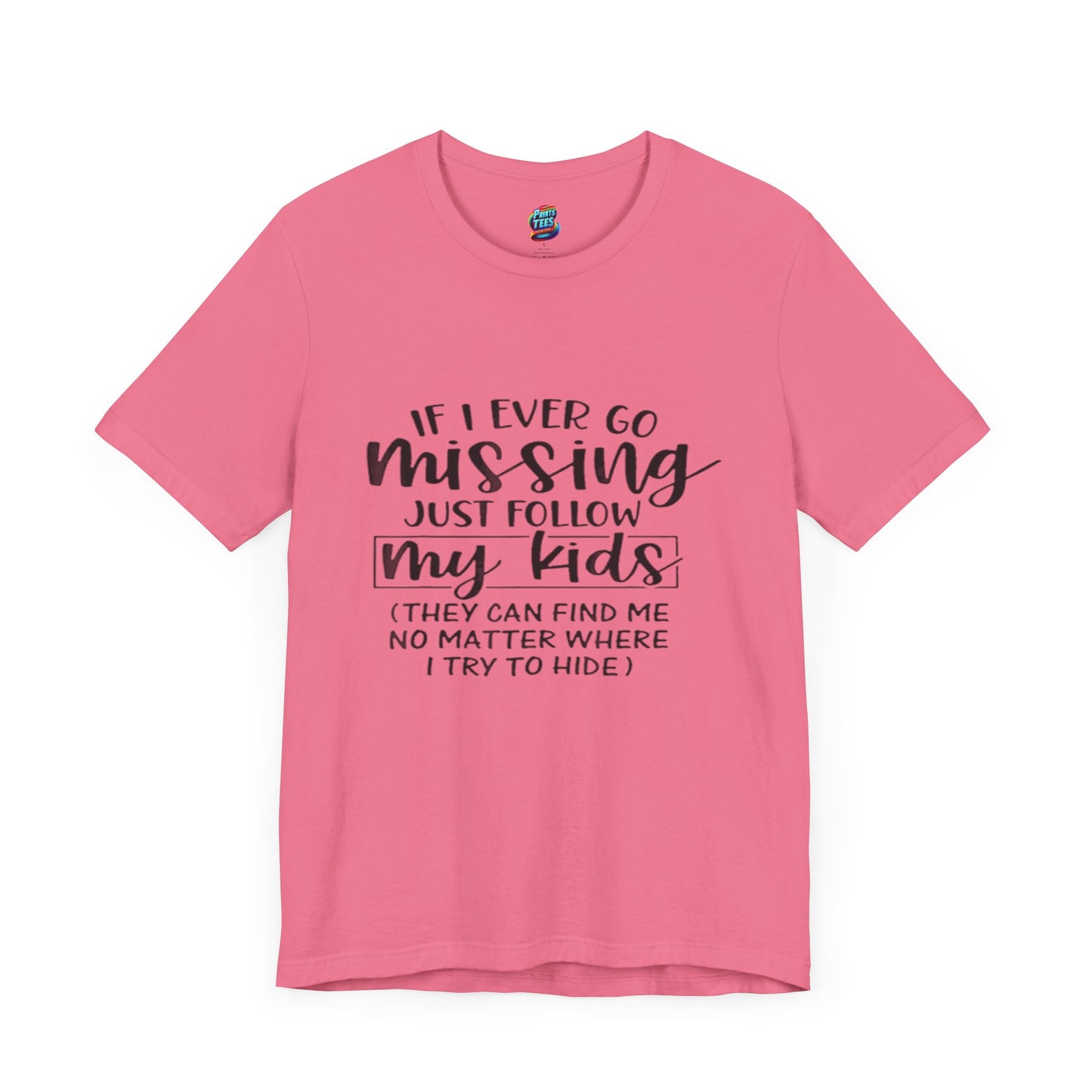 Missing-Jersey Knit T-Shirt