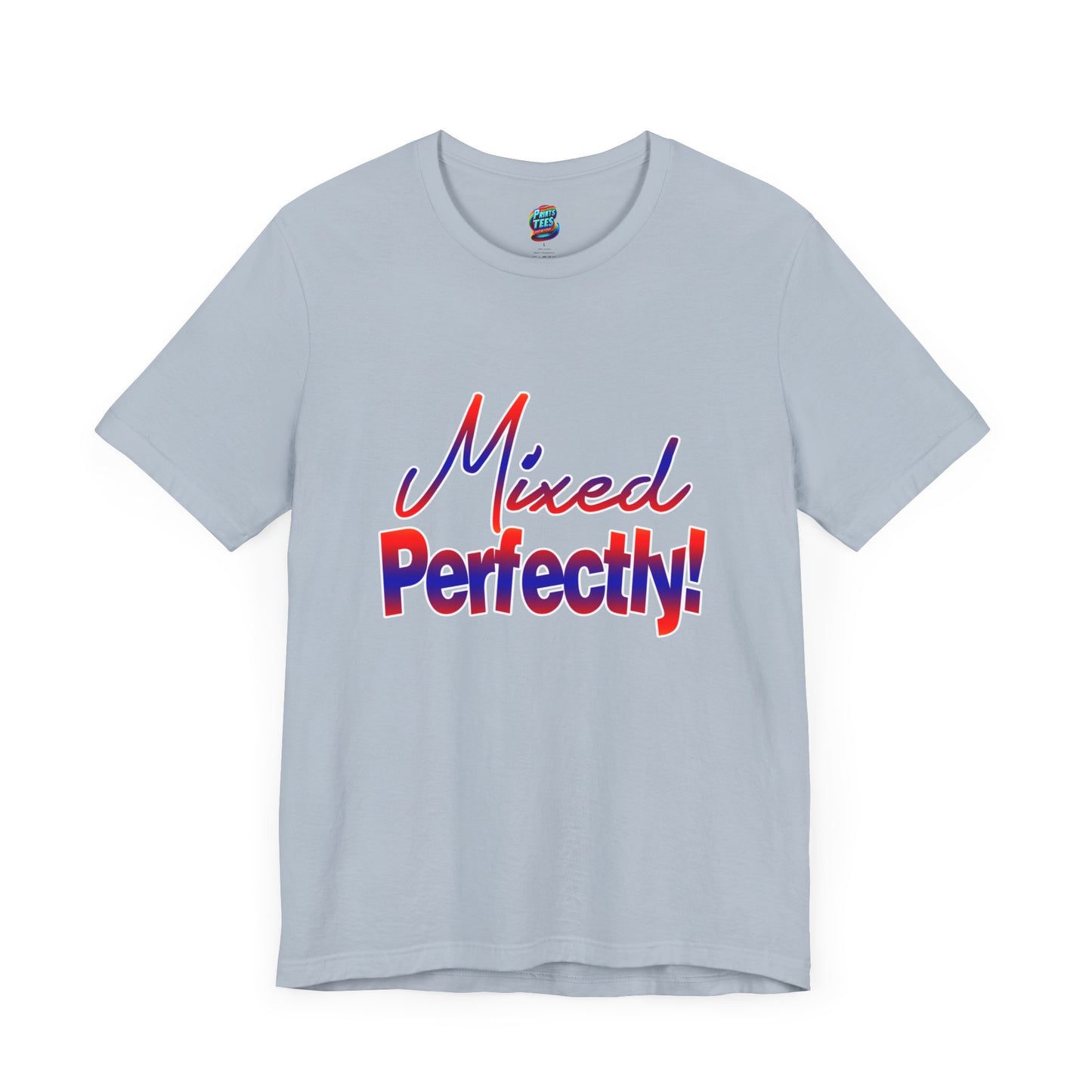Mixed Perfectly-Jersey Knit T-Shirt
