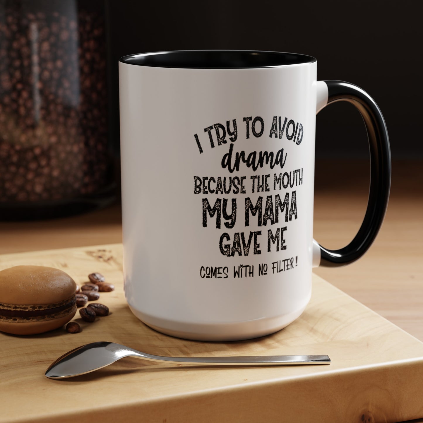 No Filter-Accent Coffee Mug (11, 15oz)