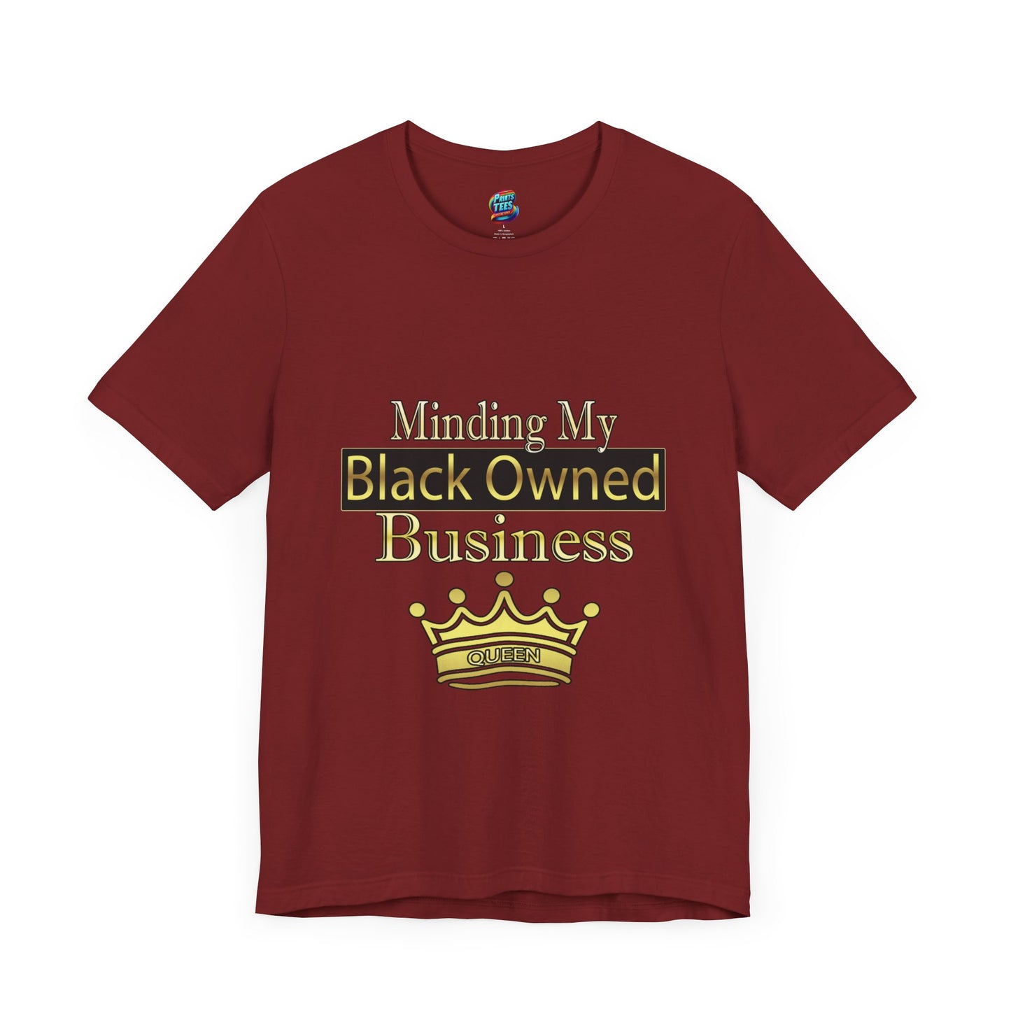Minding my black owned business-Queen-Jersey Knit T-Shirt
