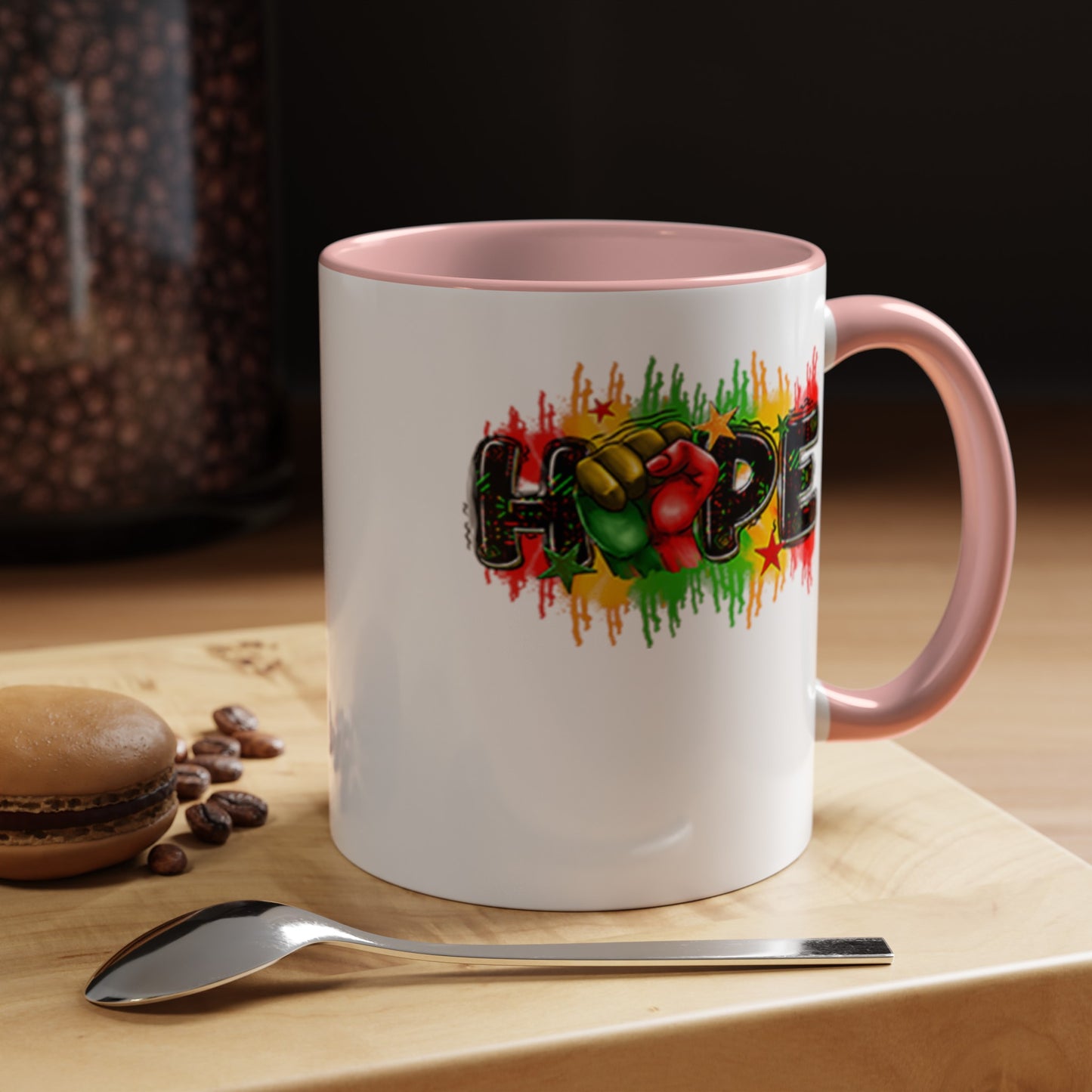 Hope Fist-Accent Coffee Mug (11, 15oz)