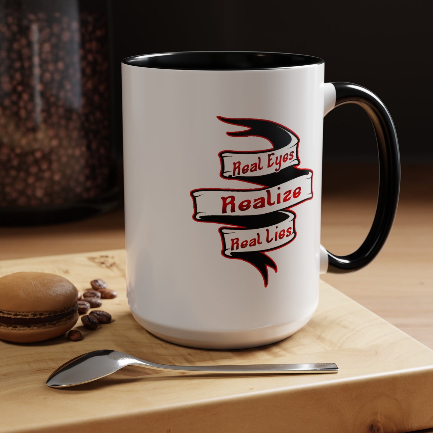 Real Eyes-Accent Coffee Mug (11, 15oz)
