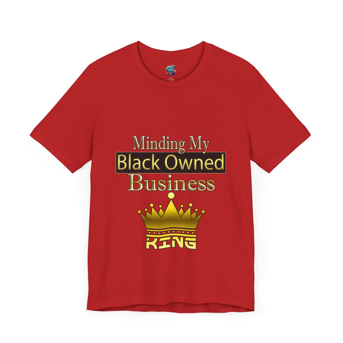 Minding my black owned business-King-Jersey Knit T-Shirt