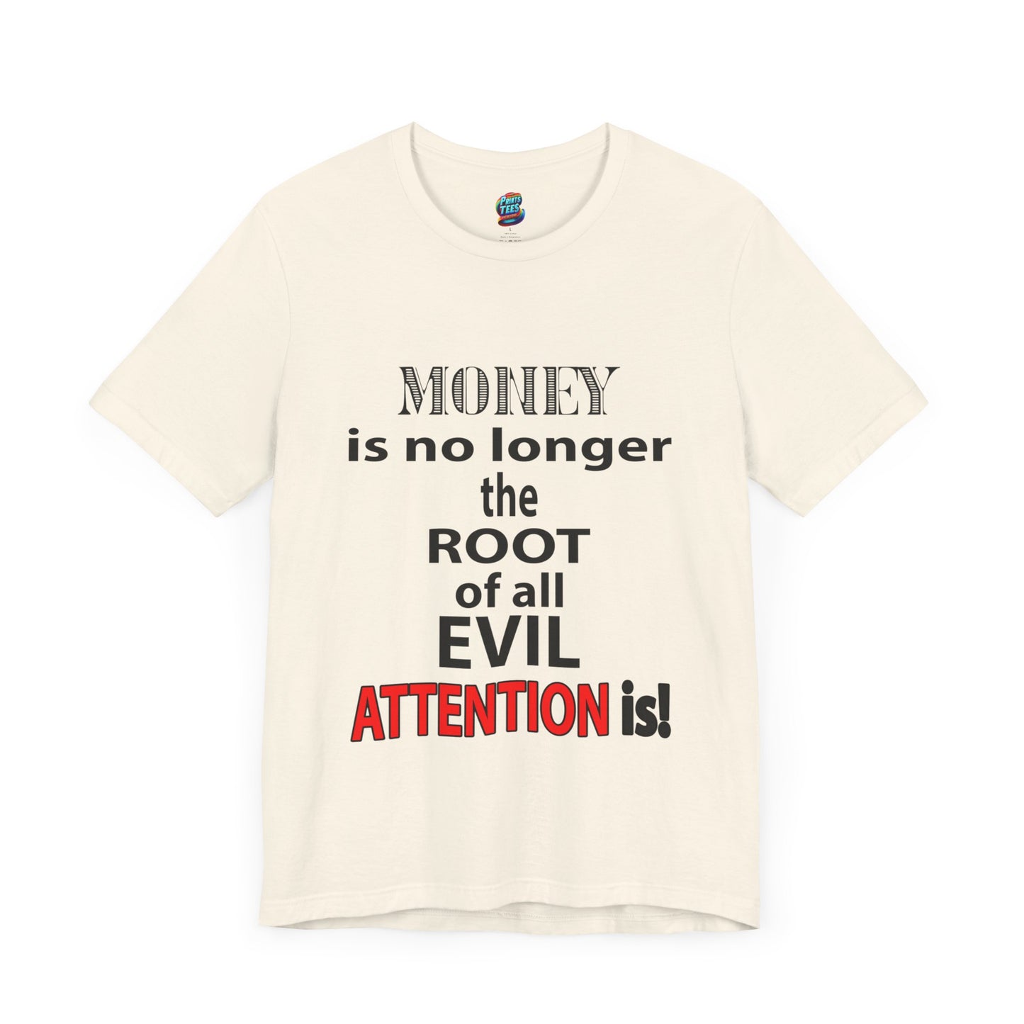 Root of evil-Attention-Jersey Knit T-Shirt