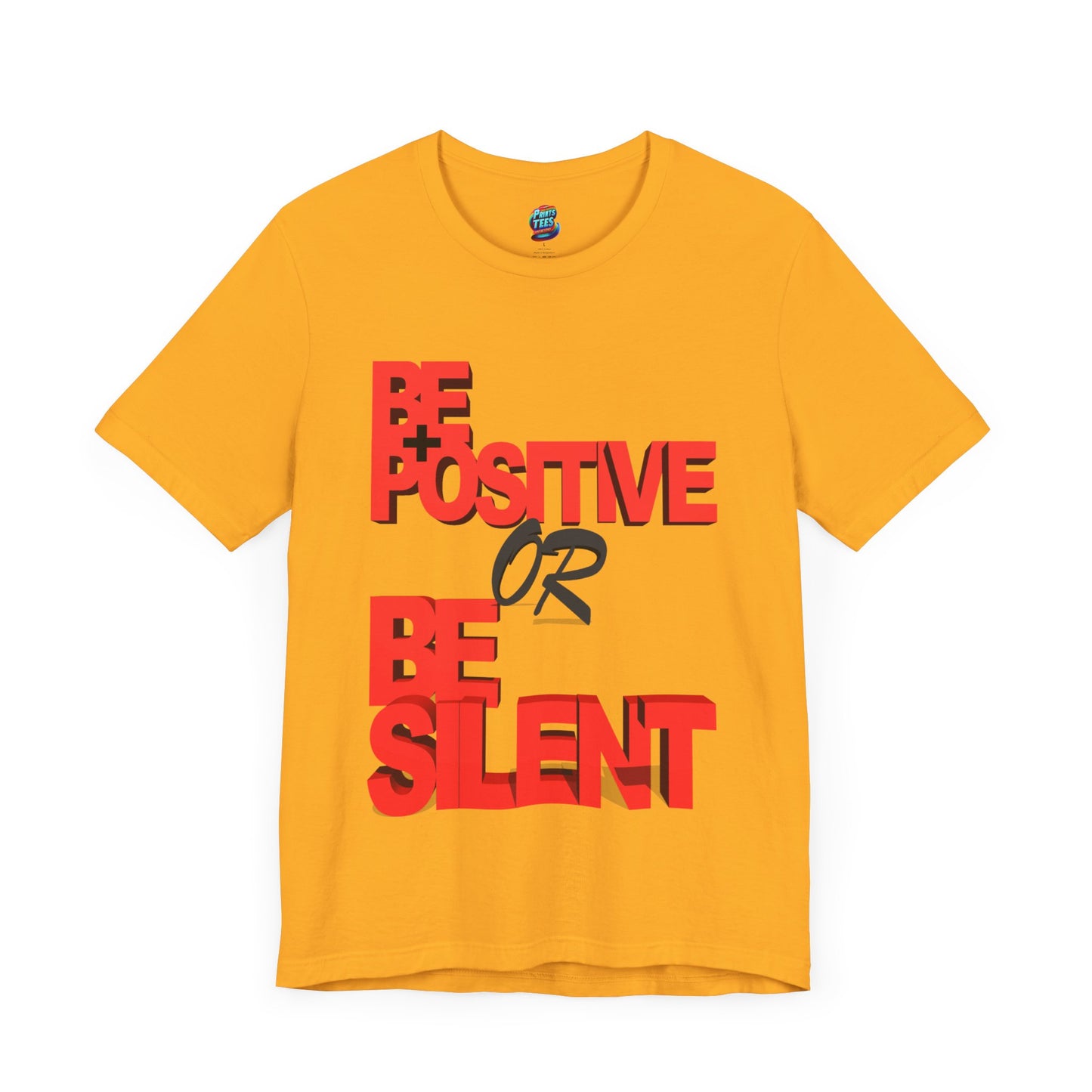 Be Positive-Jersey Knit T-Shirt