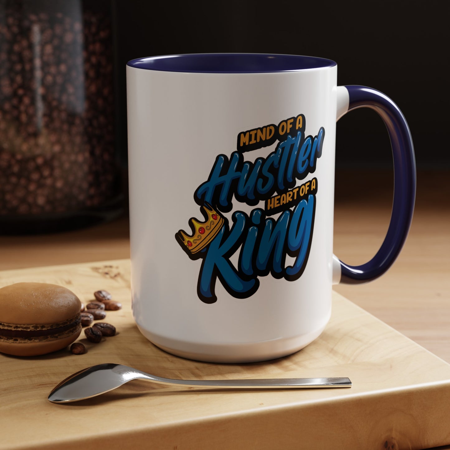 Mind of a Hustler-Accent Coffee Mug (11, 15oz)