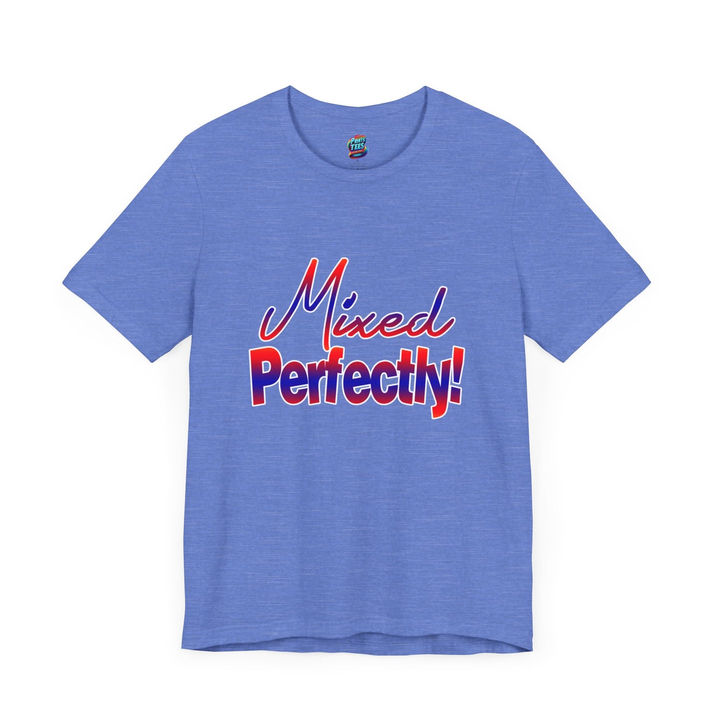 Mixed Perfectly-Jersey Knit T-Shirt