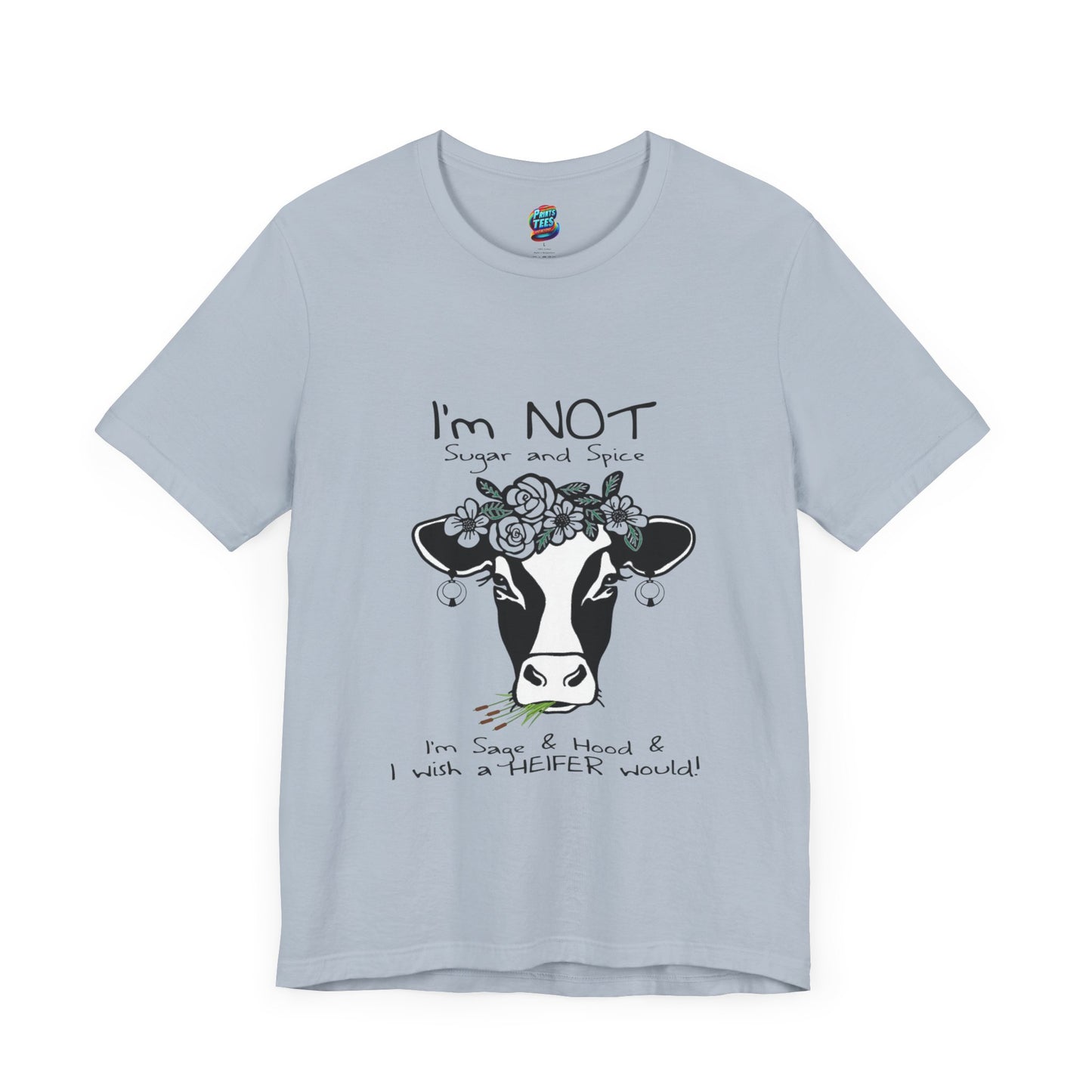 Sage and Hood-Jersey Knit T-Shirt
