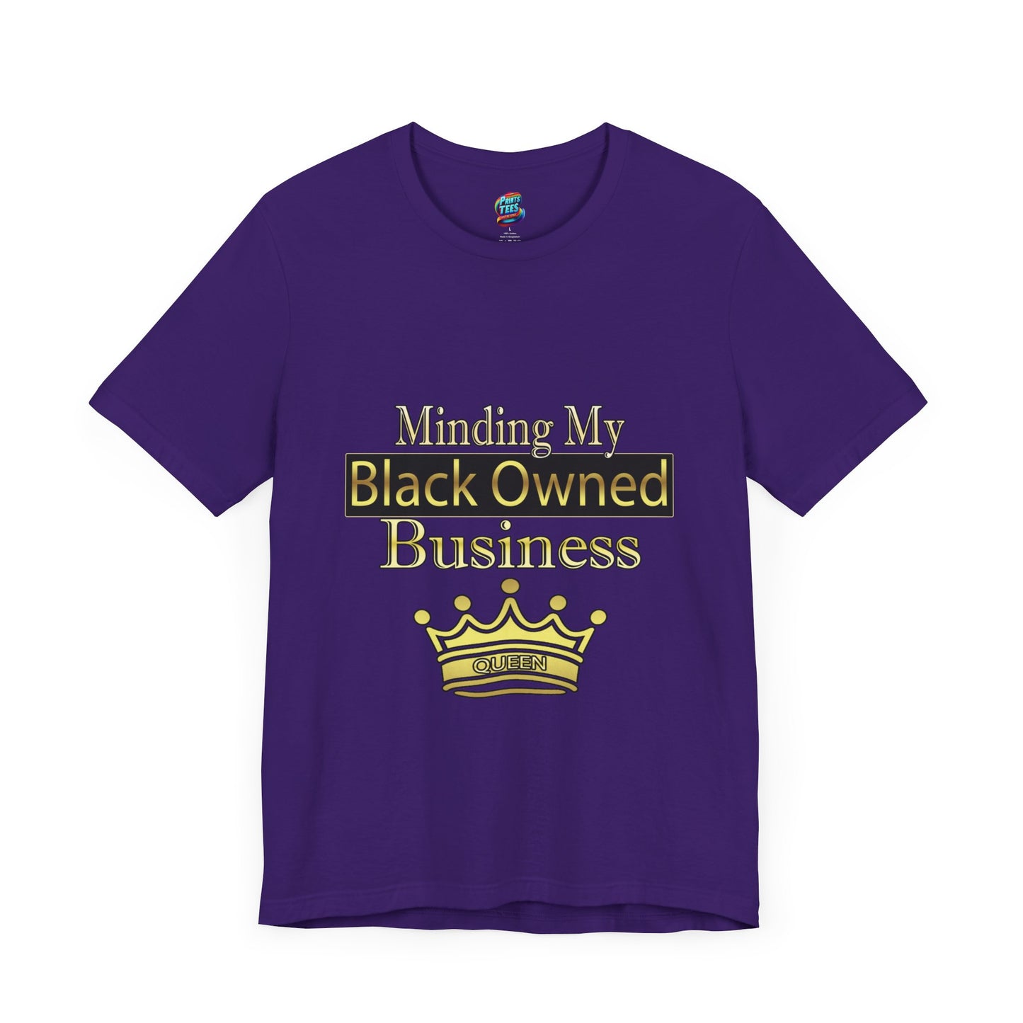 Minding my black owned business-Queen-Jersey Knit T-Shirt