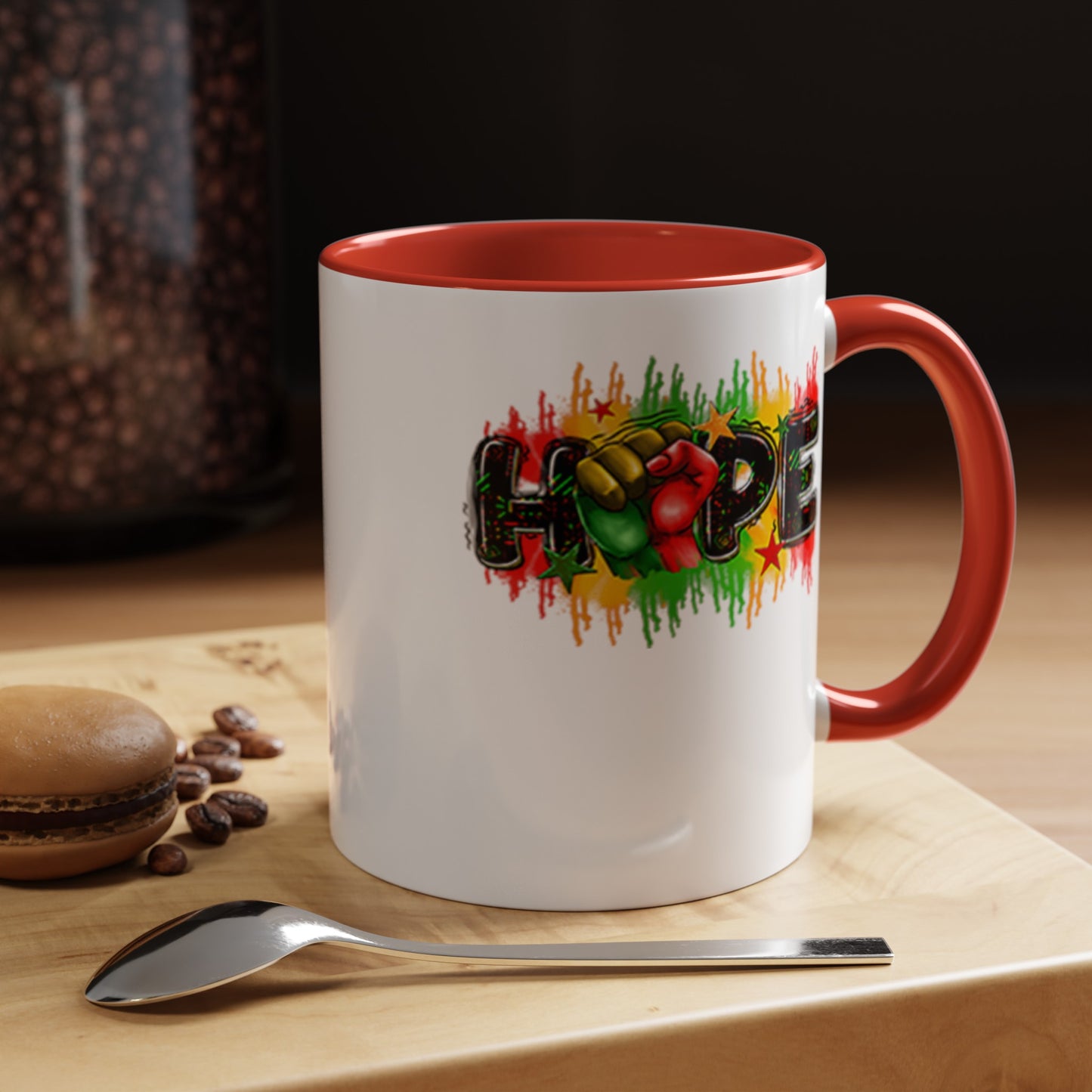 Hope Fist-Accent Coffee Mug (11, 15oz)