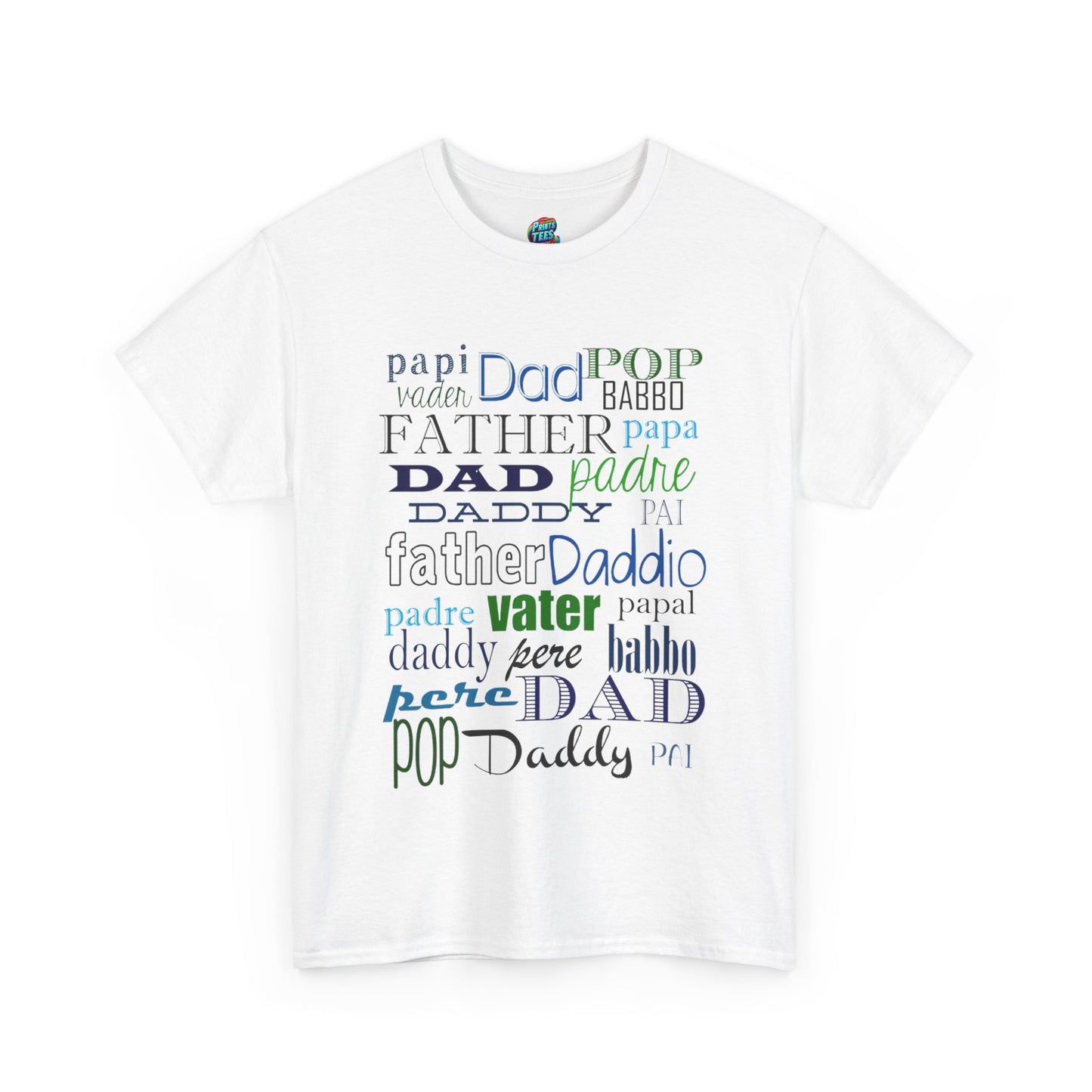Dad Names-Heavy Cotton Classic Tee