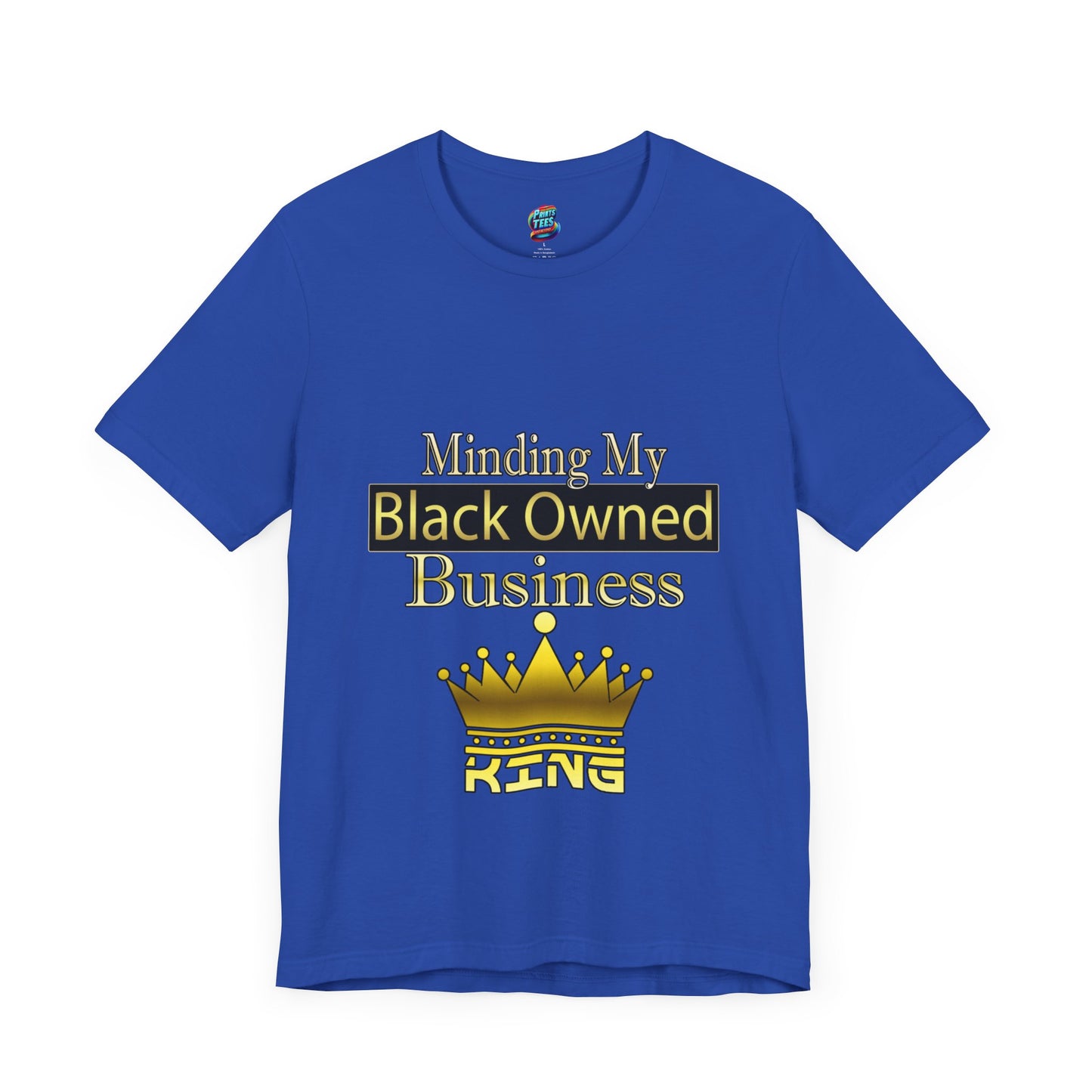 Minding my black owned business-King-Jersey Knit T-Shirt