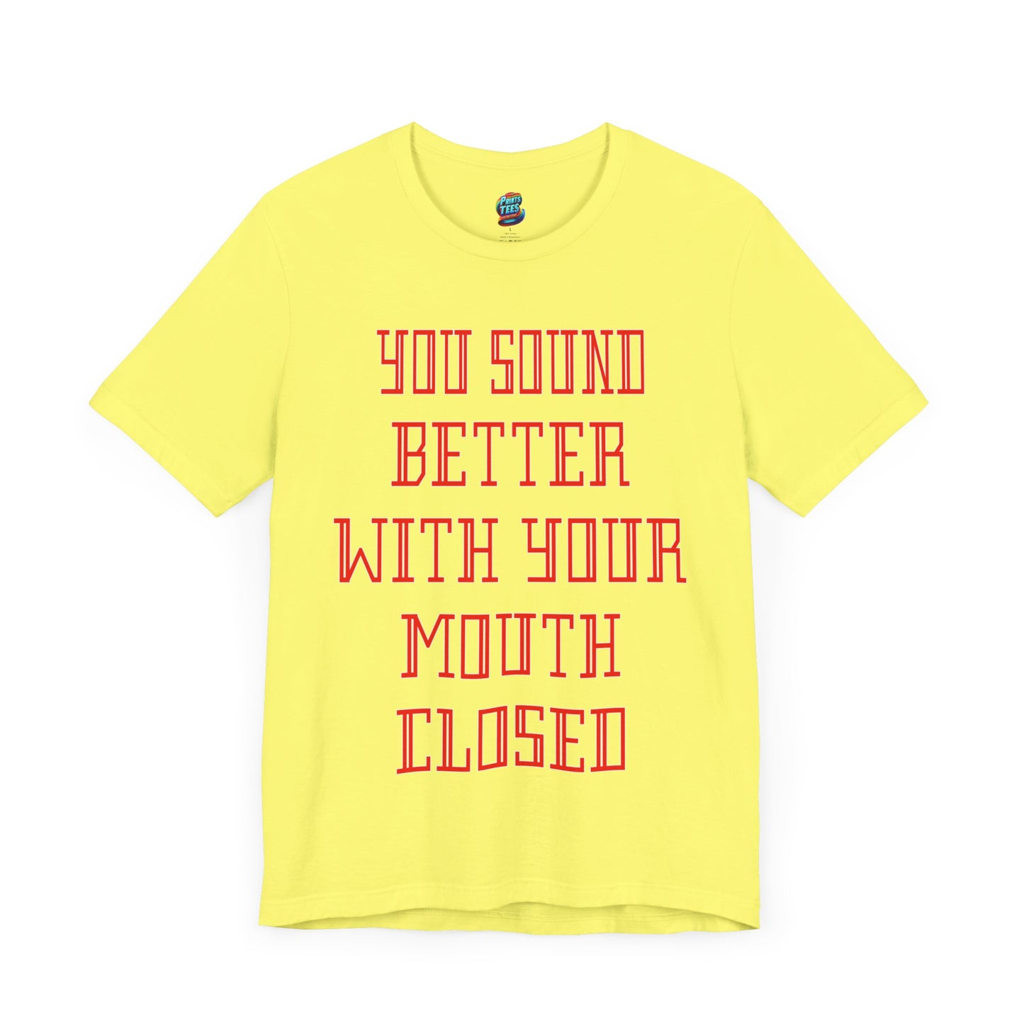 Mouth Closed-Jersey Knit T-Shirt