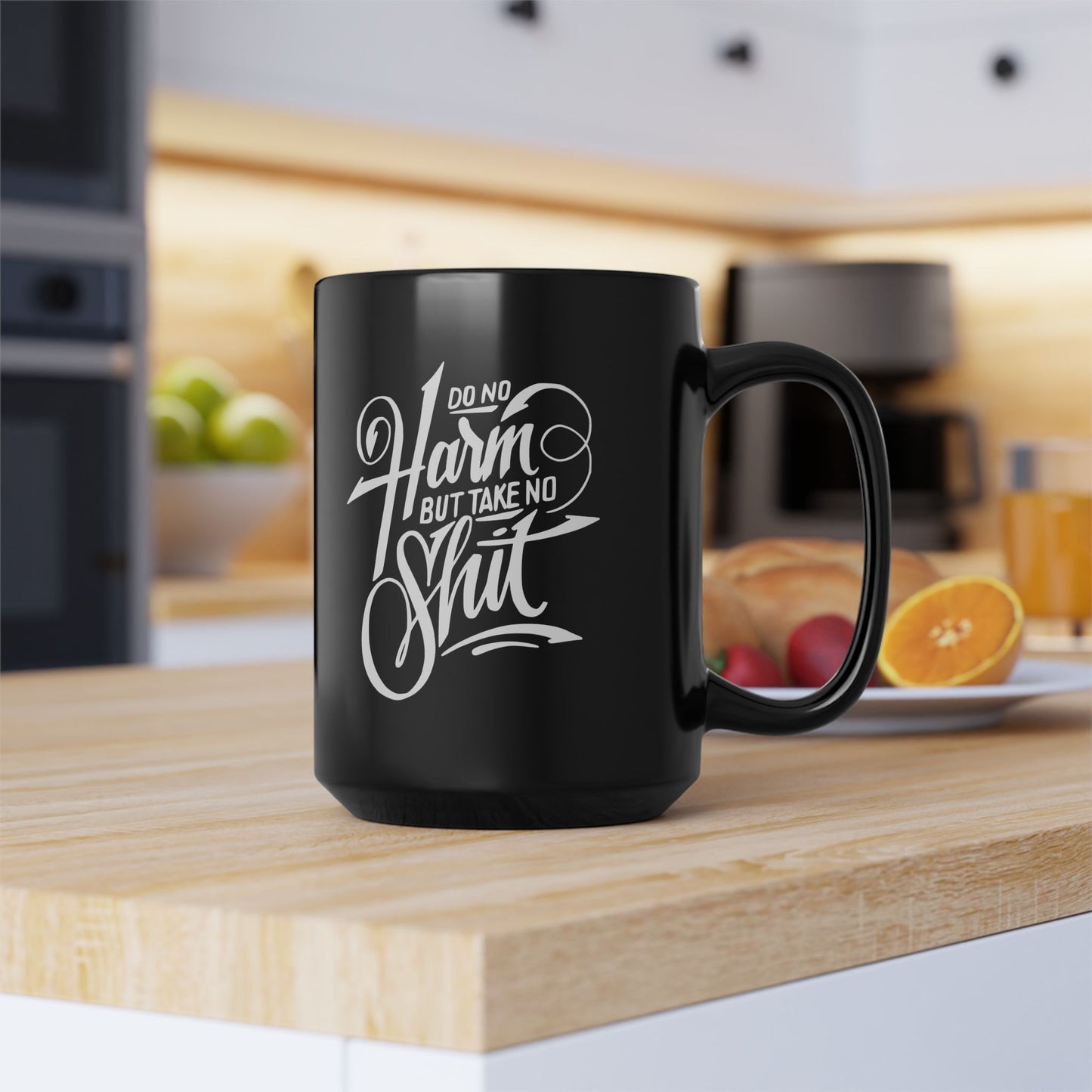 No Harm-Black Mug (11oz, 15oz)
