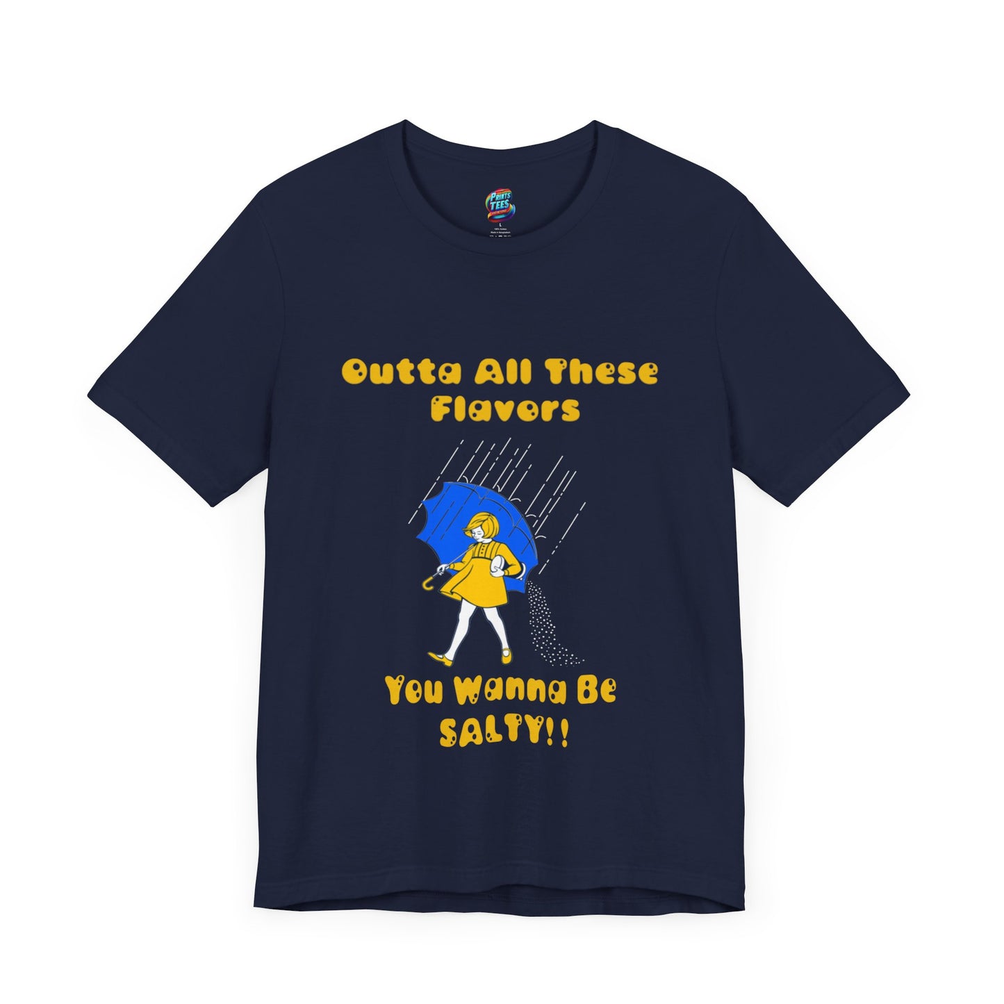 Salty-White Girl-Jersey Knit T-Shirt