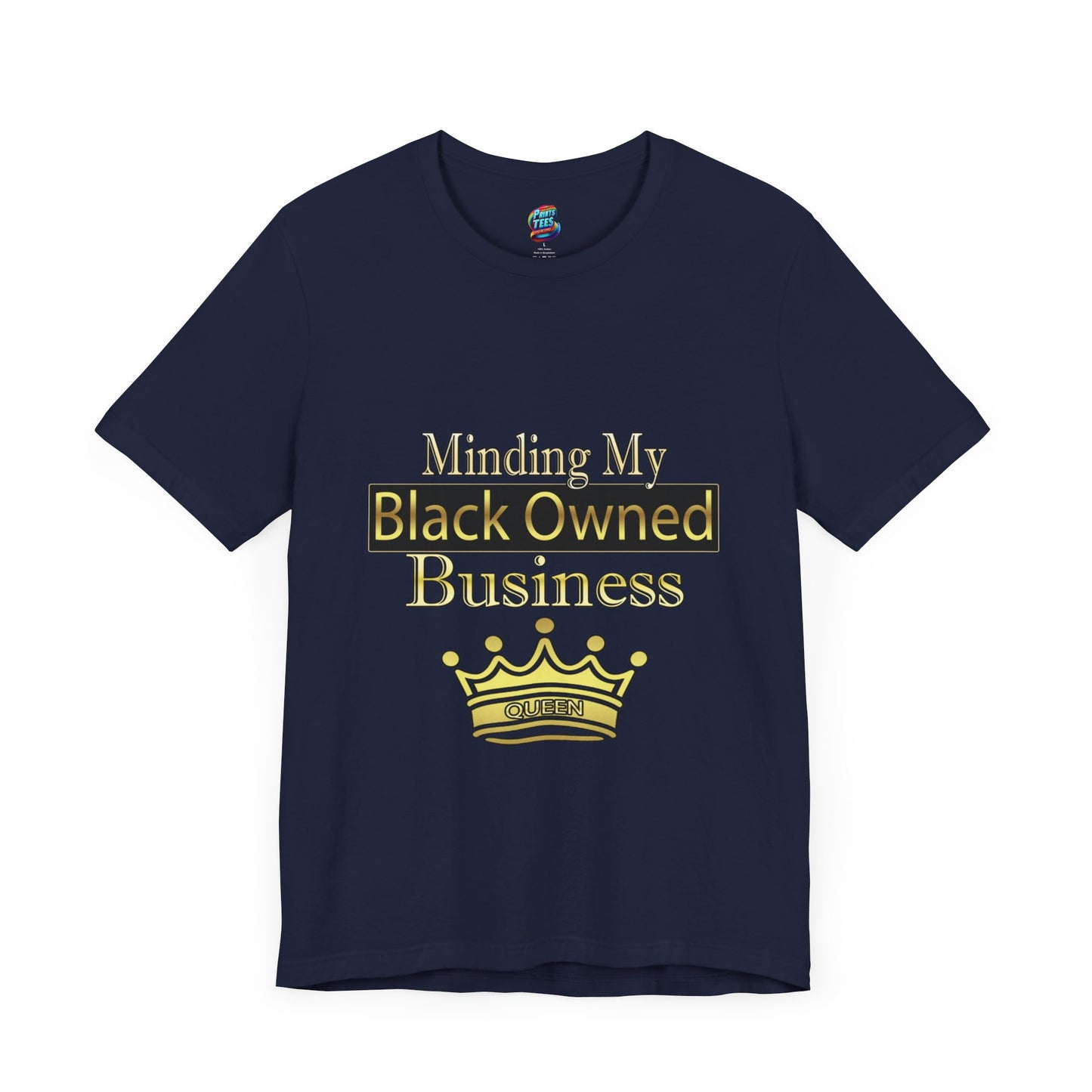 Minding my black owned business-Queen-Jersey Knit T-Shirt
