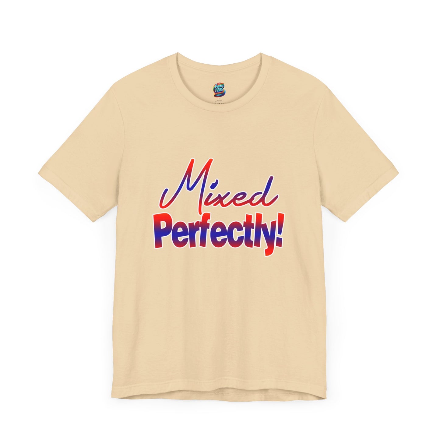 Mixed Perfectly-Jersey Knit T-Shirt