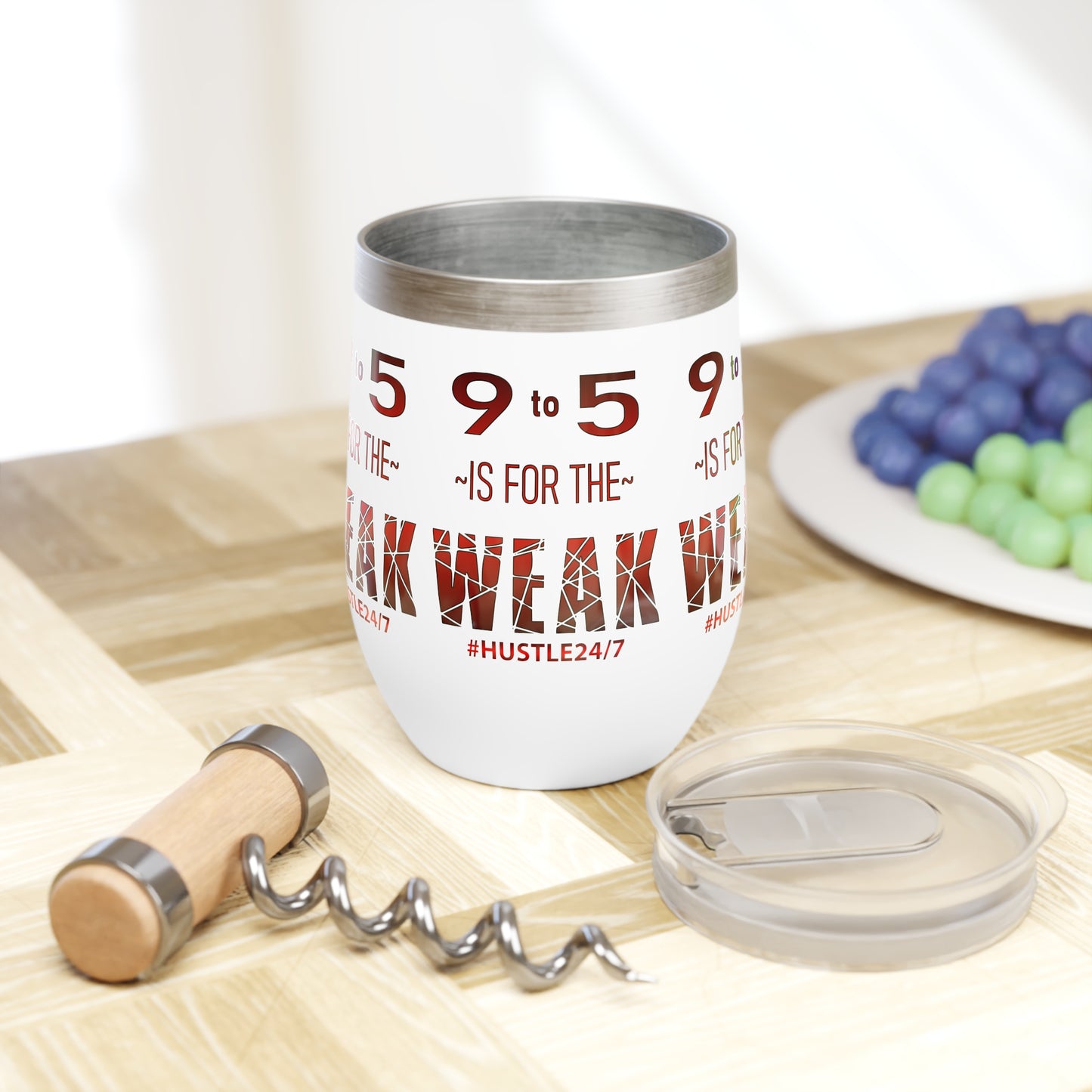 9 to 5-Insulated Wine Tumbler, 12oz