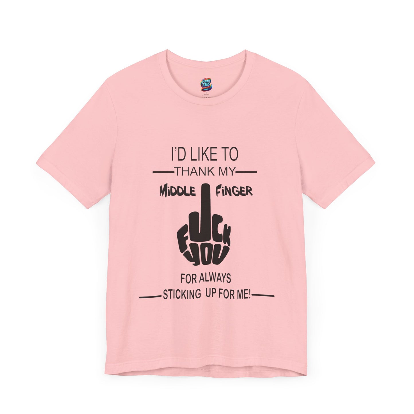 Fu(k You-Middle Finger-Jersey Knit T-Shirt