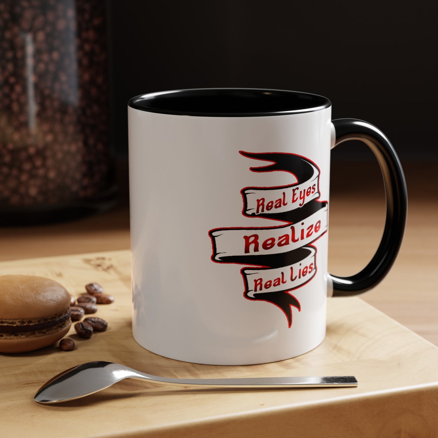 Real Eyes-Accent Coffee Mug (11, 15oz)
