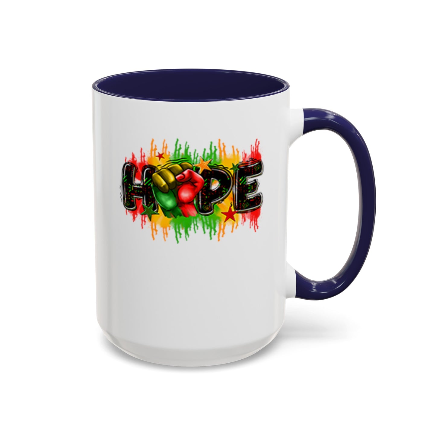 Hope Fist-Accent Coffee Mug (11, 15oz)