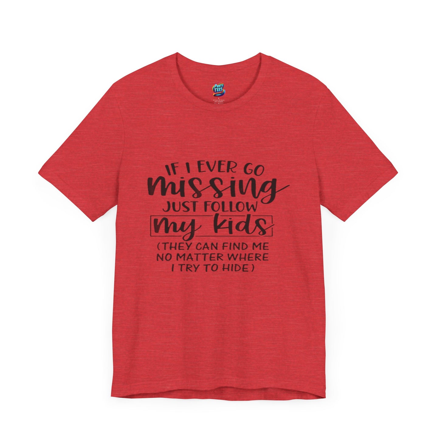 Missing-Jersey Knit T-Shirt