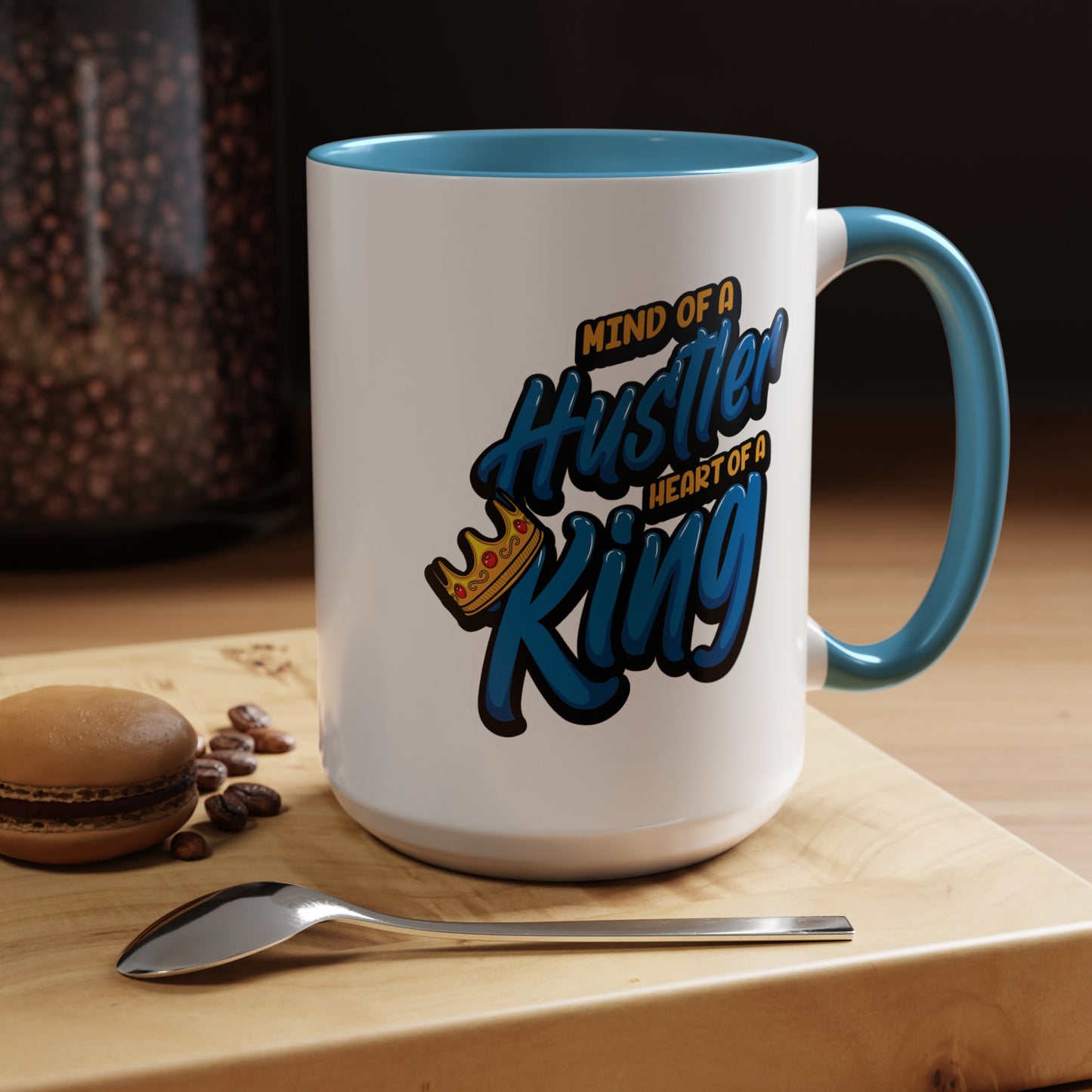 Mind of a Hustler-Accent Coffee Mug (11, 15oz)