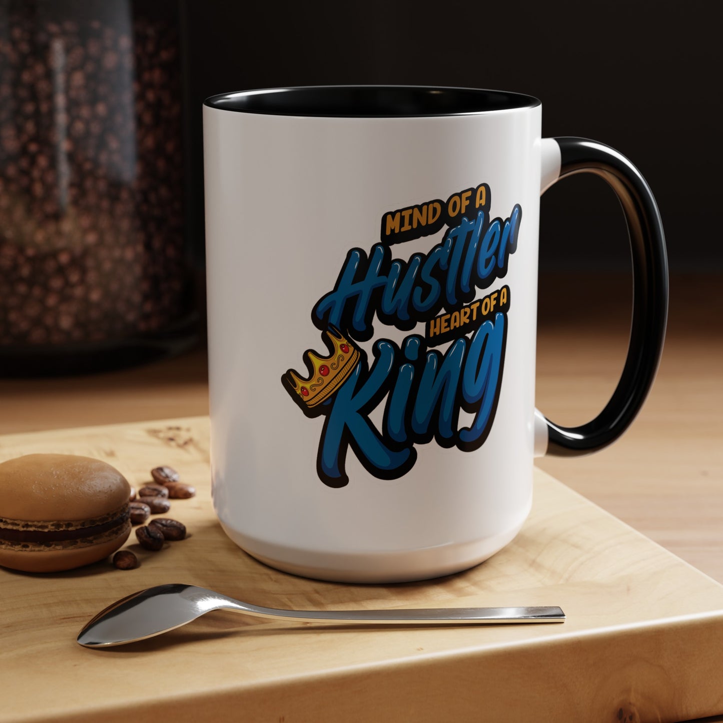 Mind of a Hustler-Accent Coffee Mug (11, 15oz)