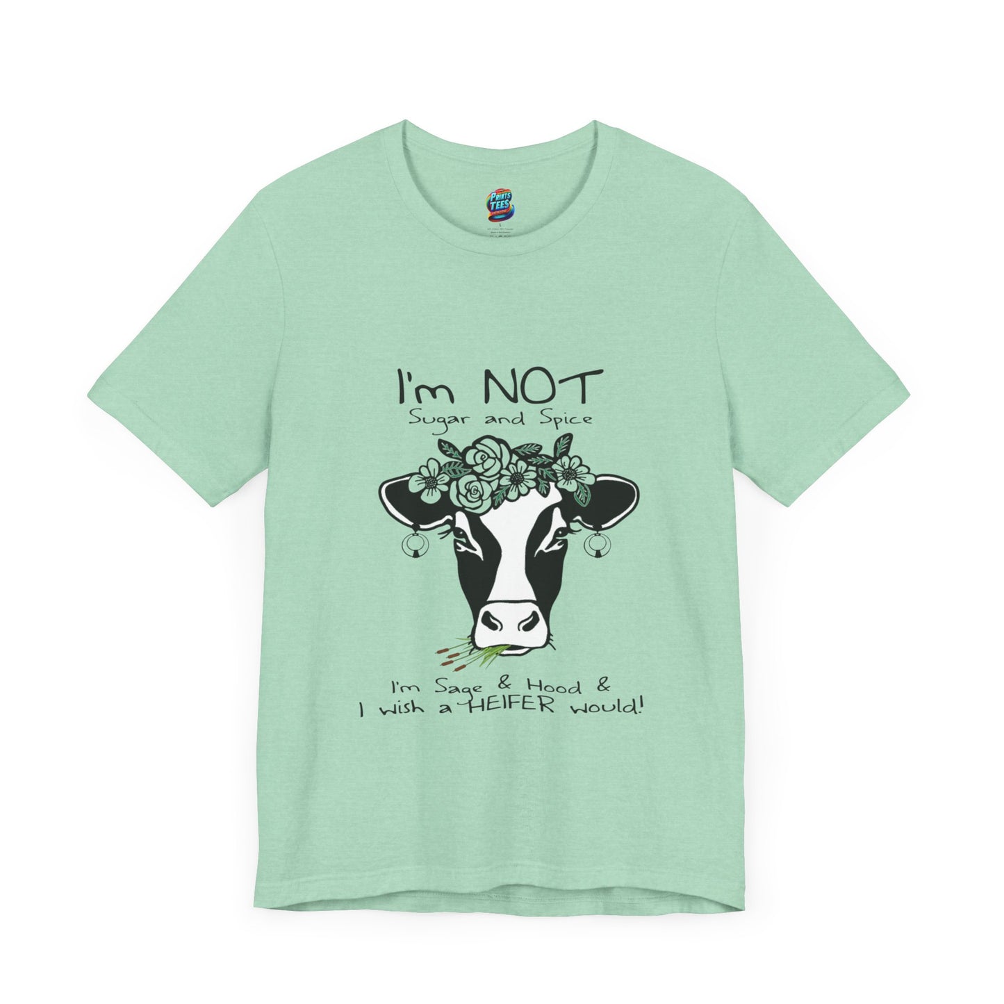 Sage and Hood-Jersey Knit T-Shirt