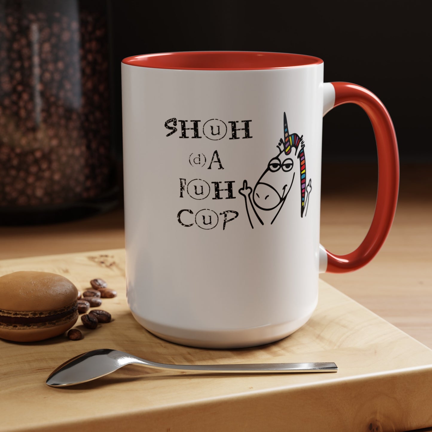 Shuhdafuhcup-Accent Coffee Mug (11, 15oz)