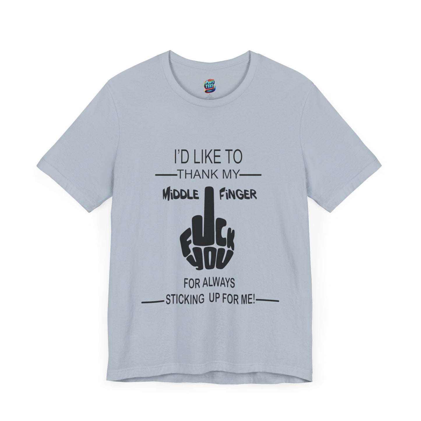 Fu(k You-Middle Finger-Jersey Knit T-Shirt