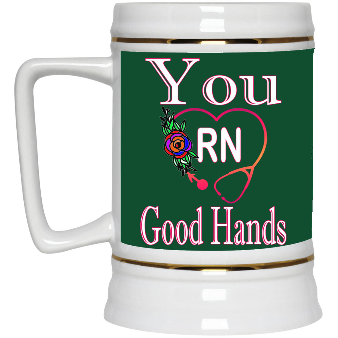 Good Hands-Beer Stein 22oz.
