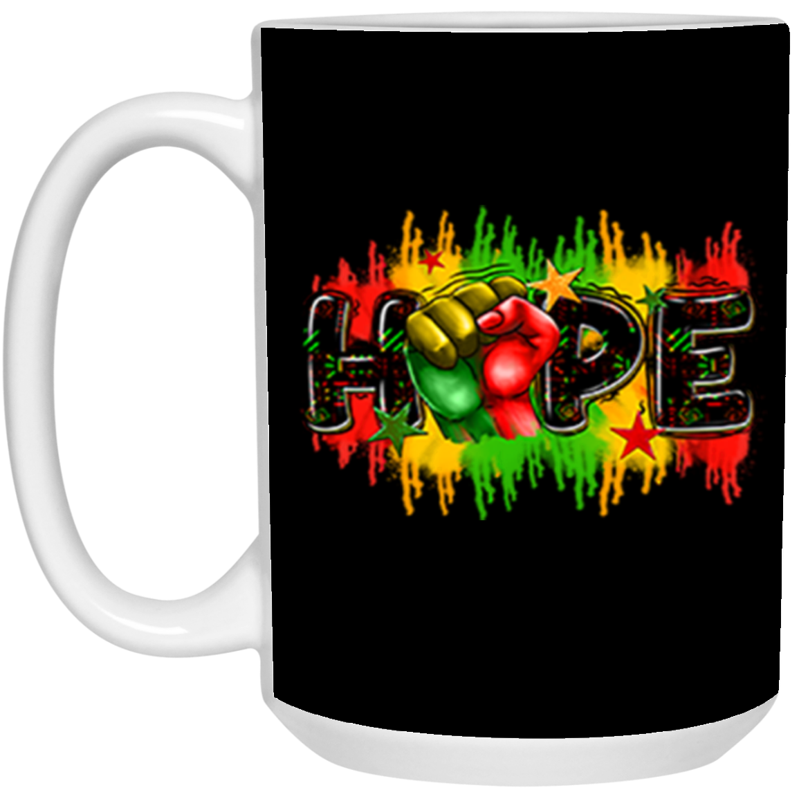 Hope Fist-15oz White Mug