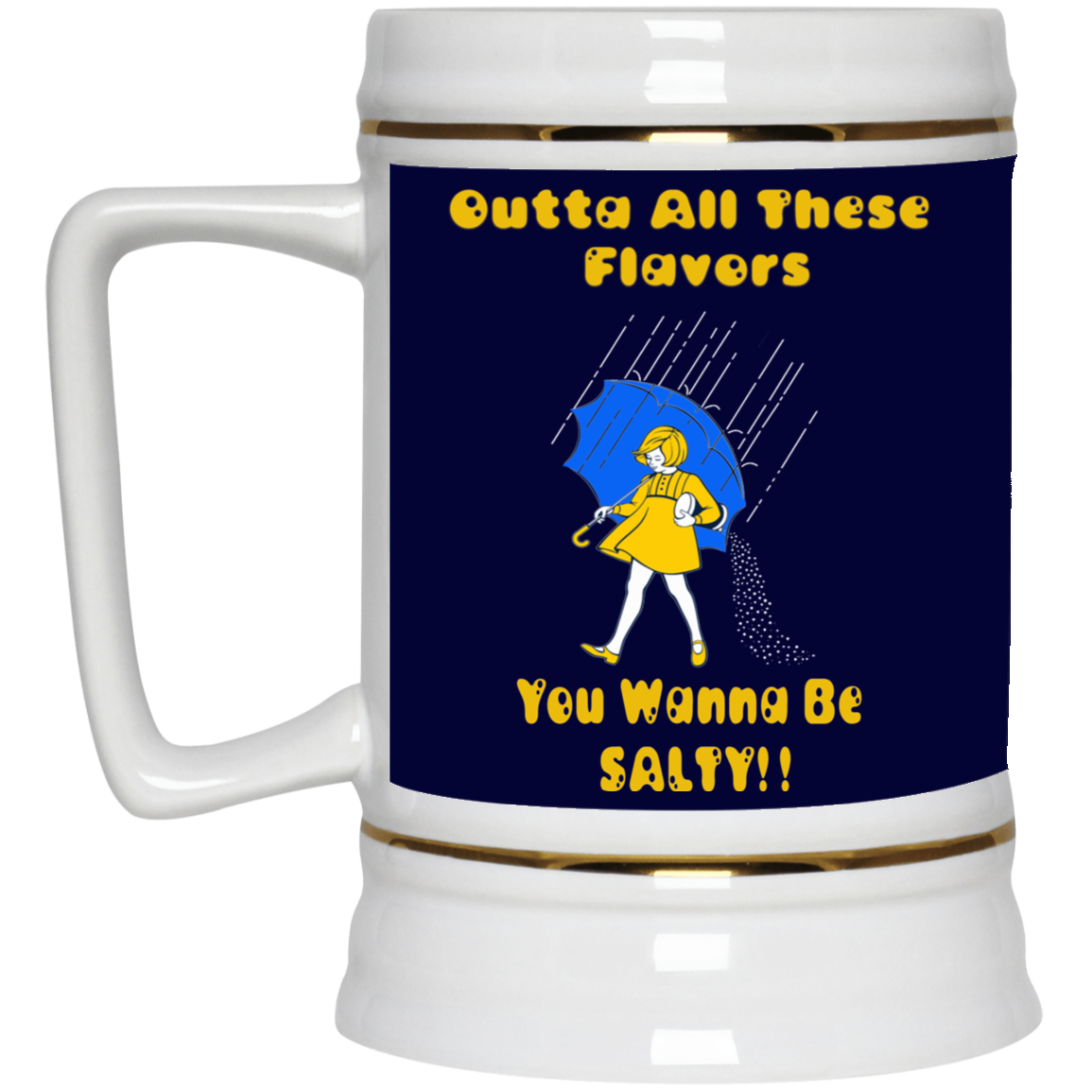Salty-White Girl-Beer Stein 22oz.