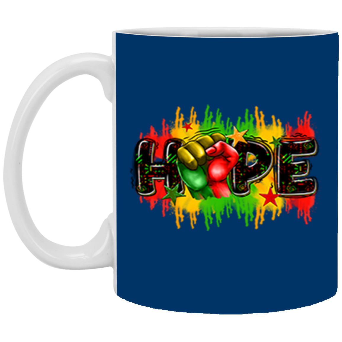 Hope Fist-11oz White Mug