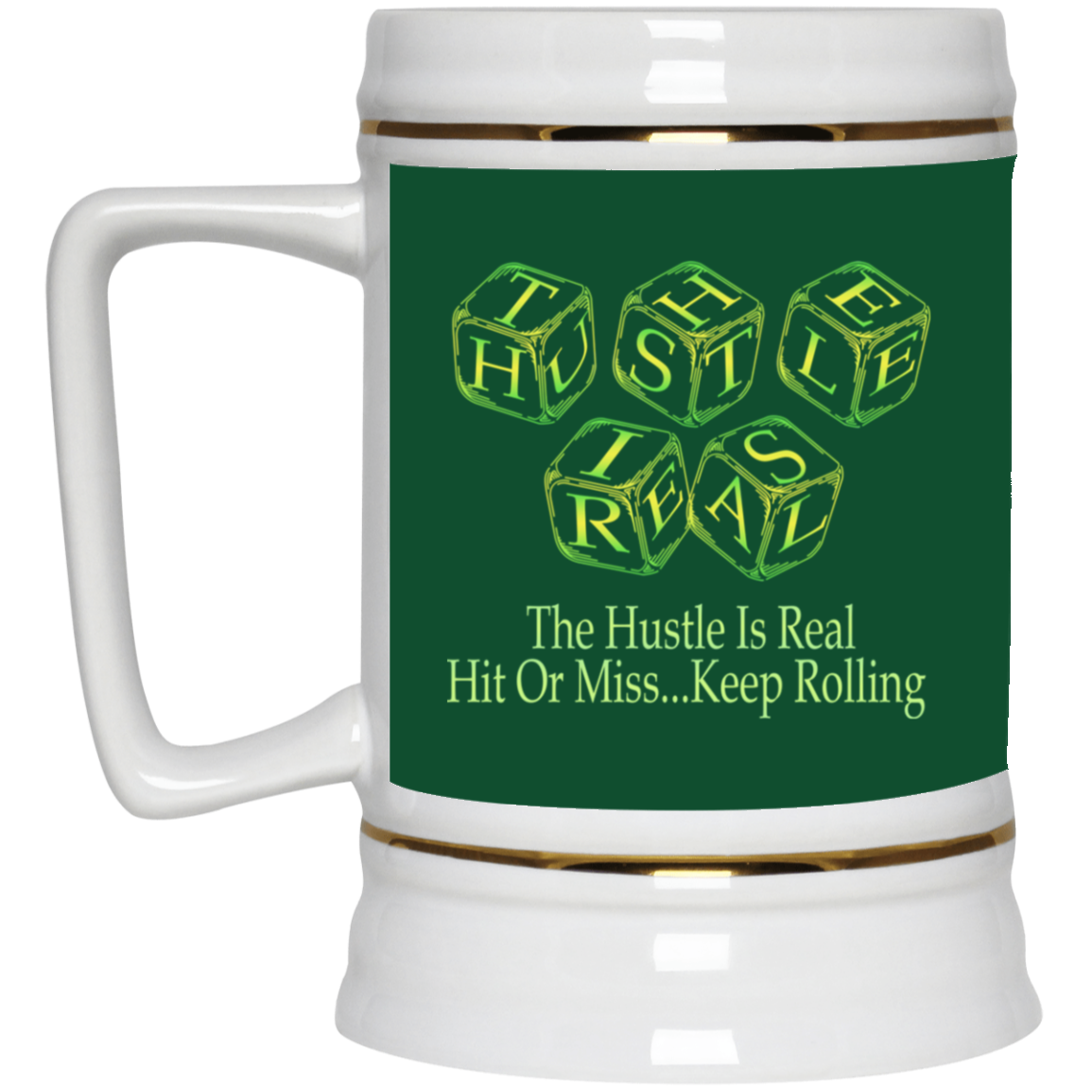 The Hustle-Beer Stein 22oz.