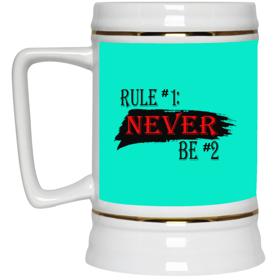 Never #2-Beer Stein 22oz.