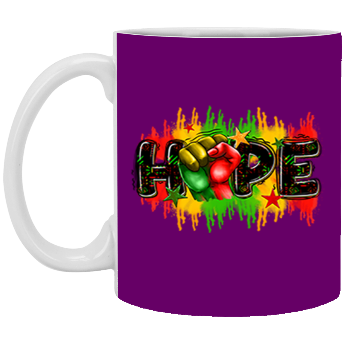 Hope Fist-11oz White Mug