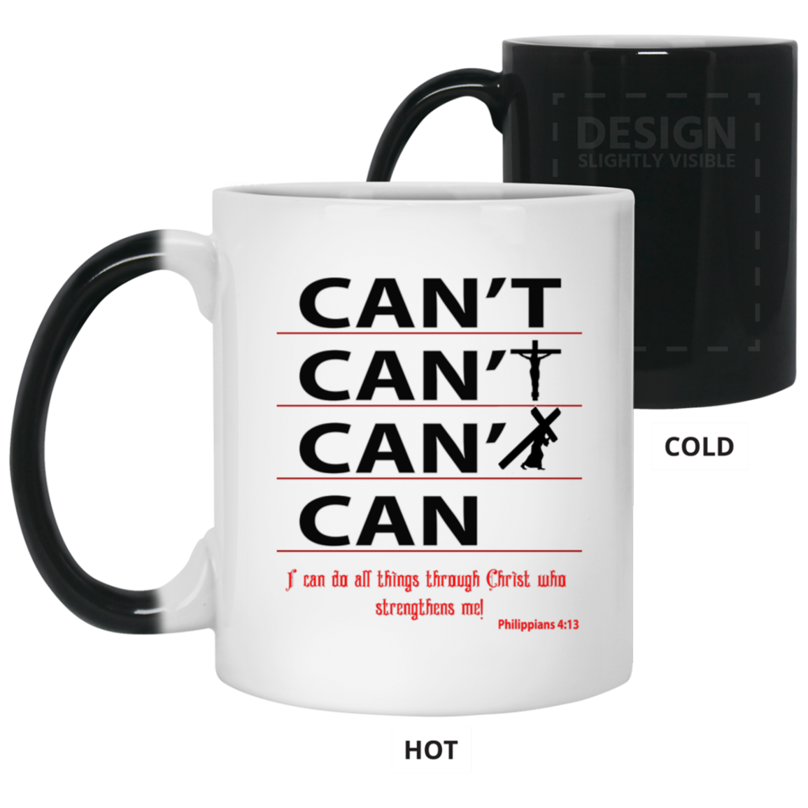 Through Christ-11oz Color Changing Mug